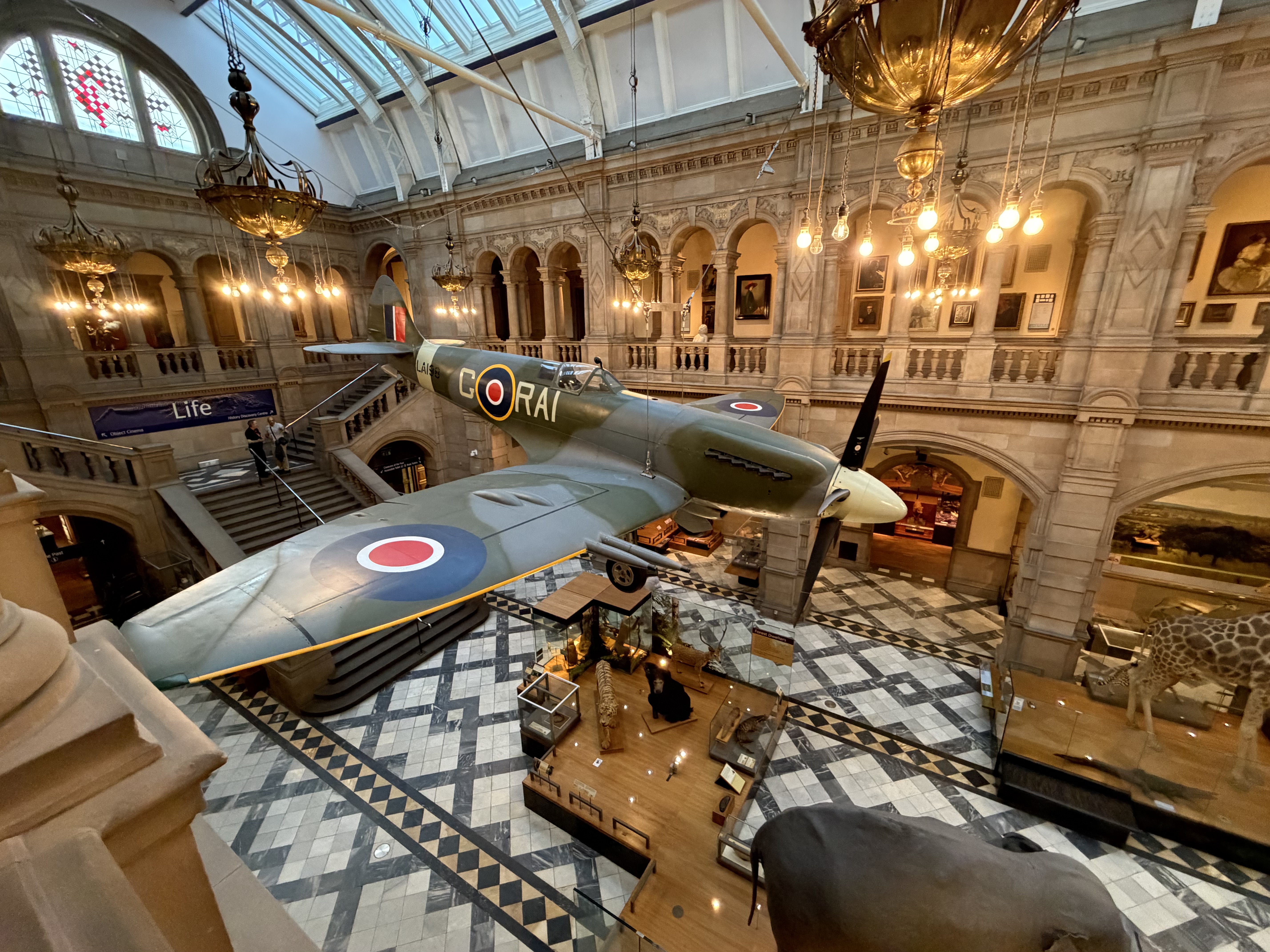 A World War II Spitfire on display