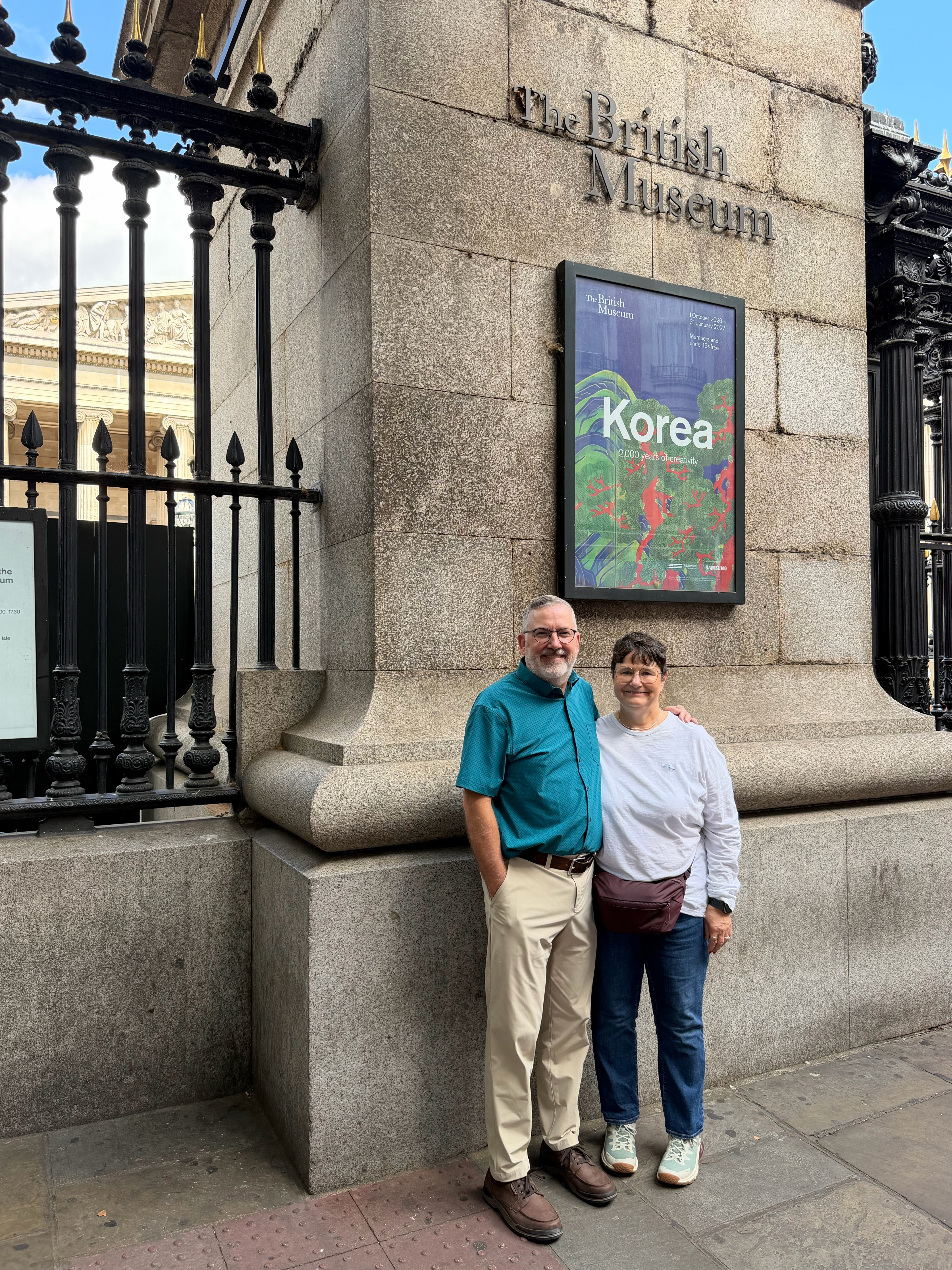 Getting ready to head into the British Museum