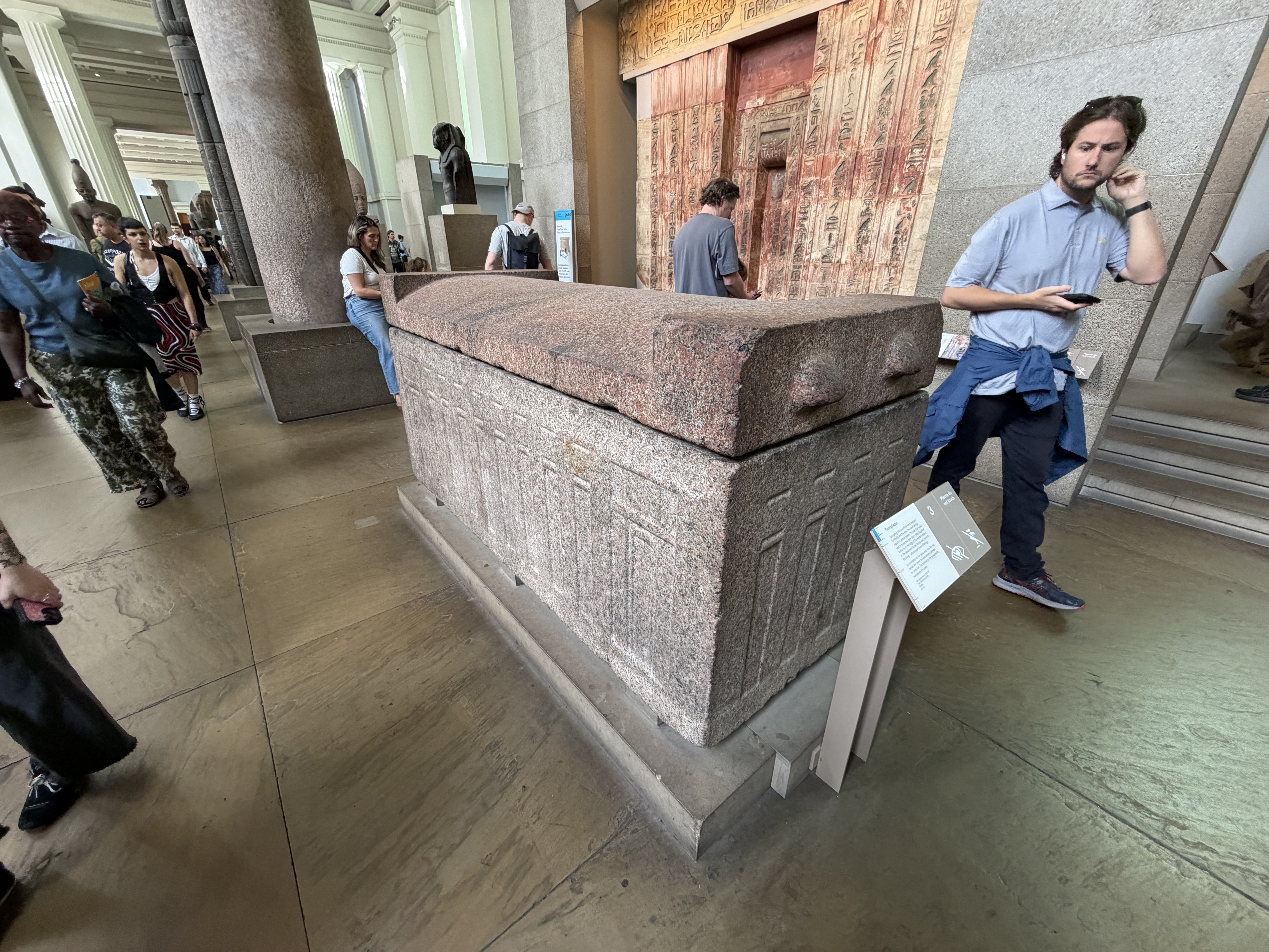This was the sarcophagus that I was leaning on ….