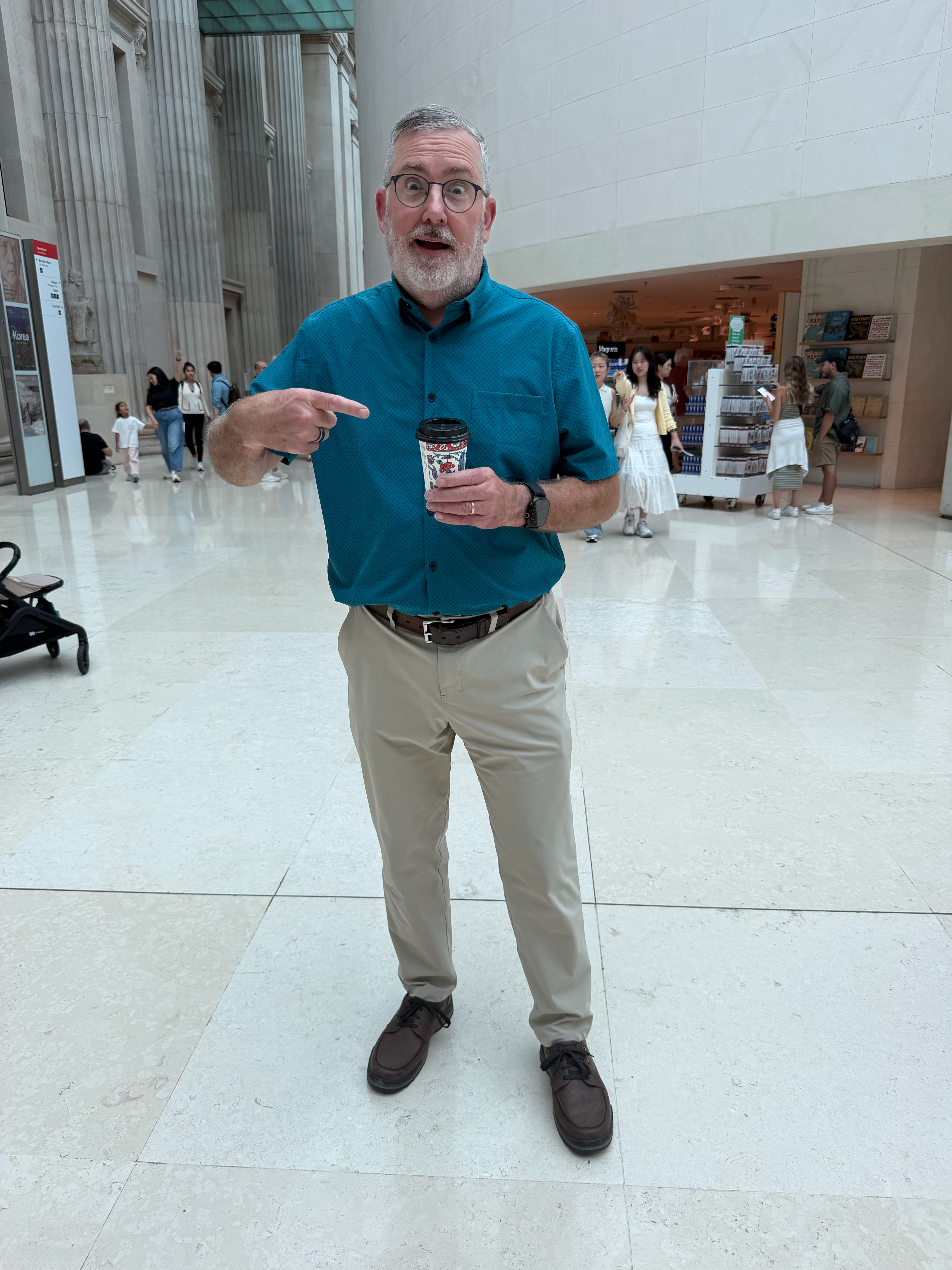Sometimes you just need a bit of caffeine to make it through the rest of the museum tour!