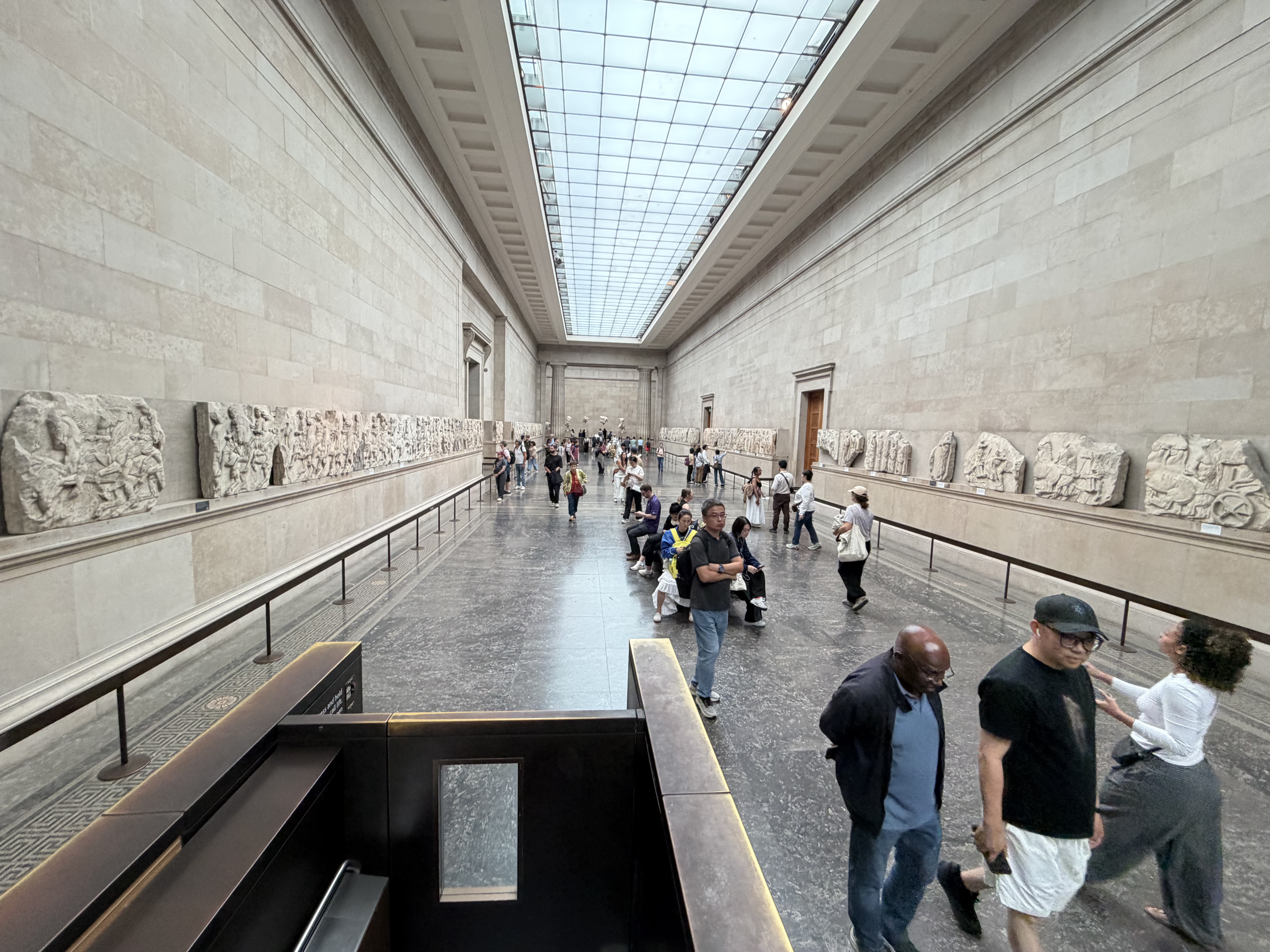 The hallway with the Elgin Marbles from the Greek Acropolis was amazing!