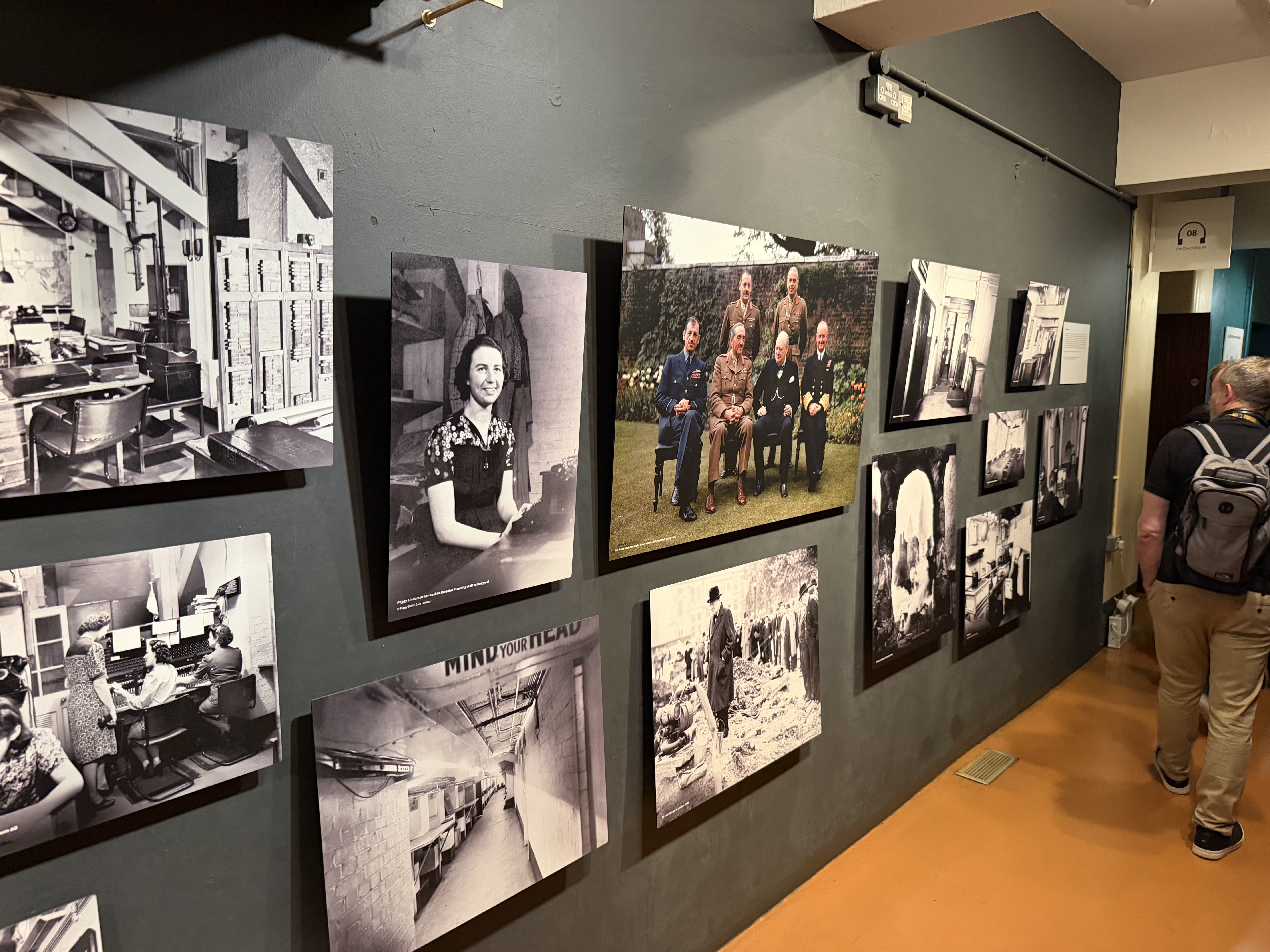 There were a lot of old photographs showing the people who worked in the War Rooms during WW2 - including many enlisted men and women performing key wartime functions.