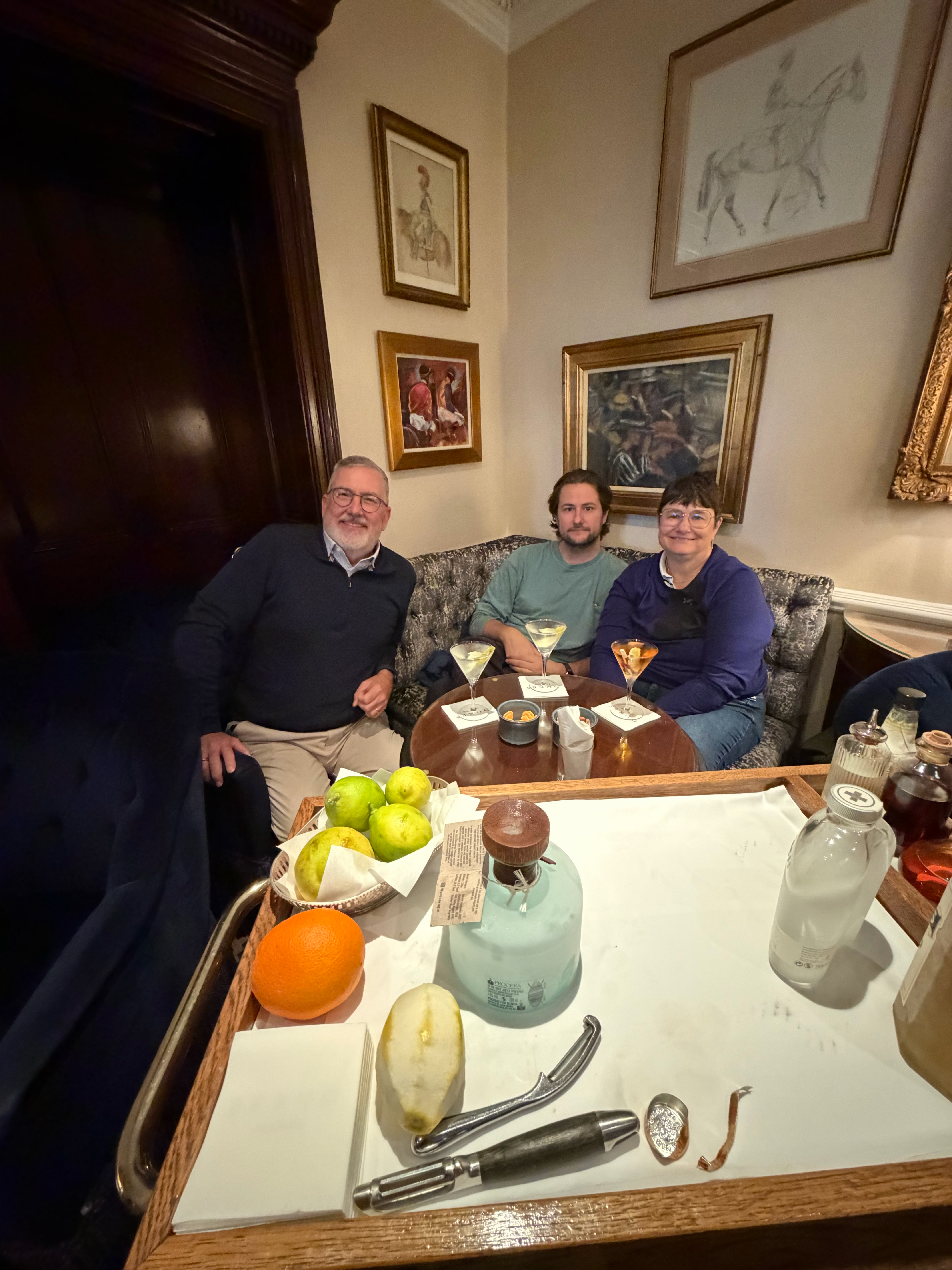 All 3 of us enjoyed a different type of Martini