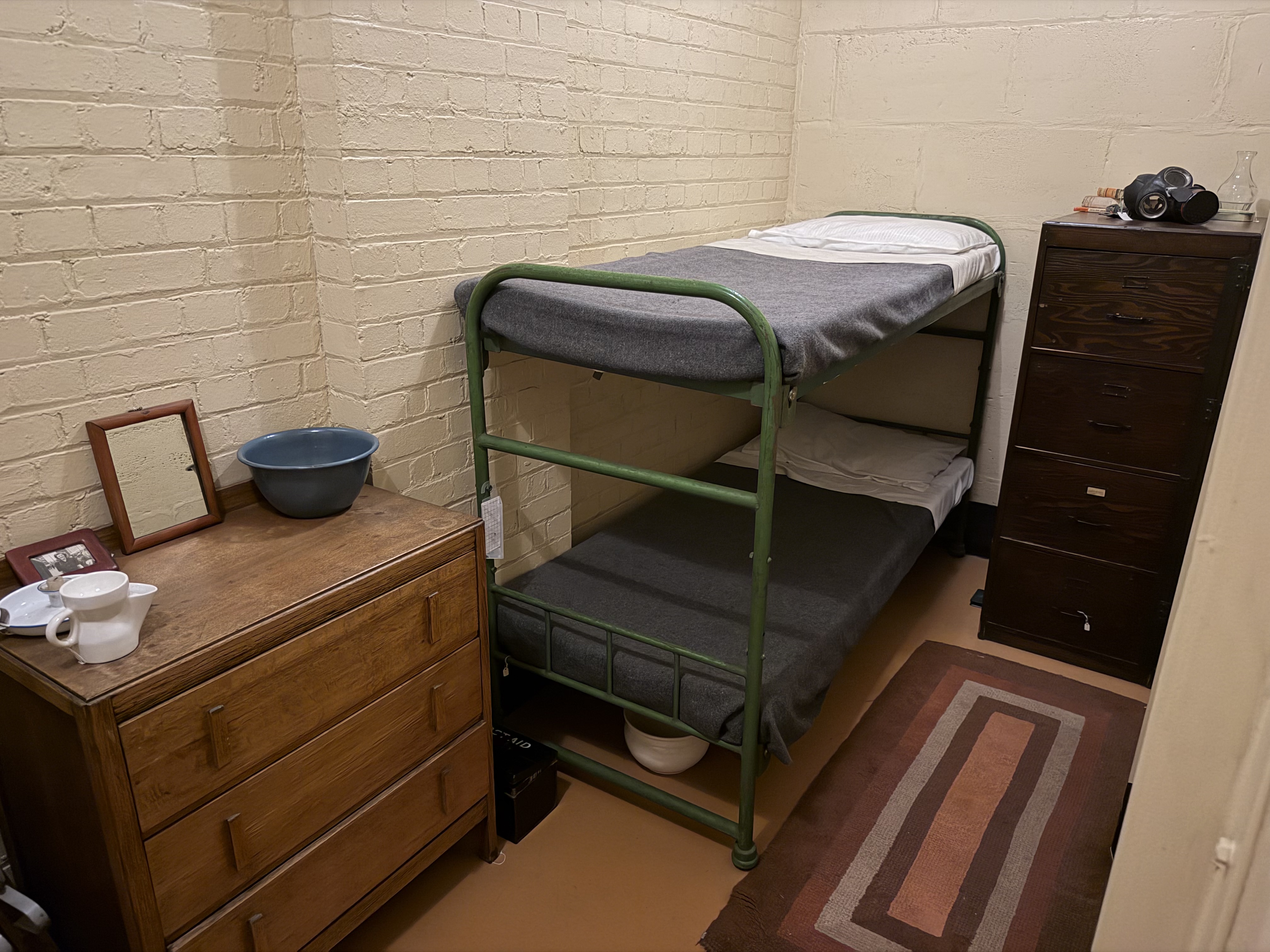 The sleeping quarters were very spartan.