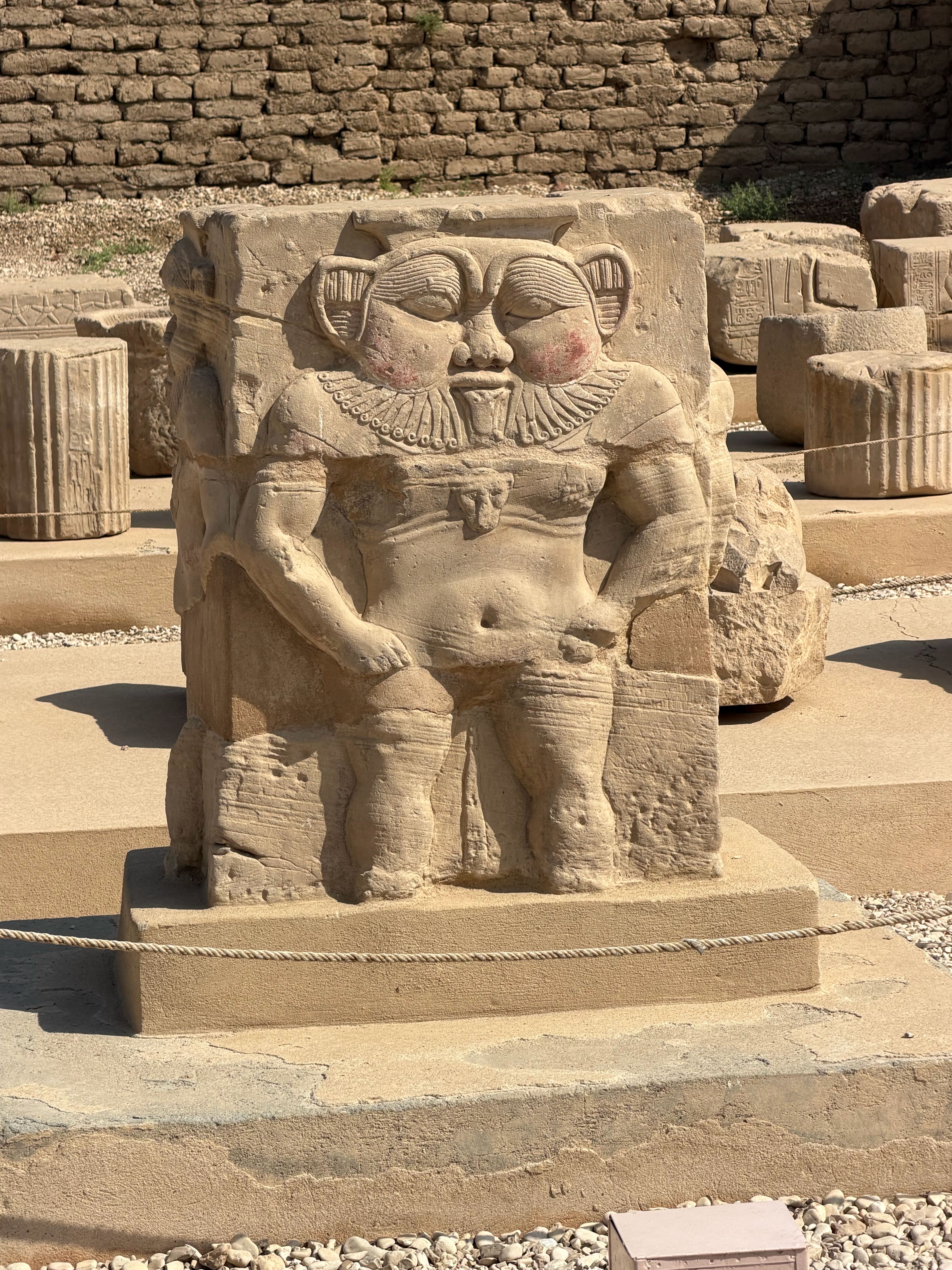 A depiction of the Ancient Egyptian God known as “Bes”