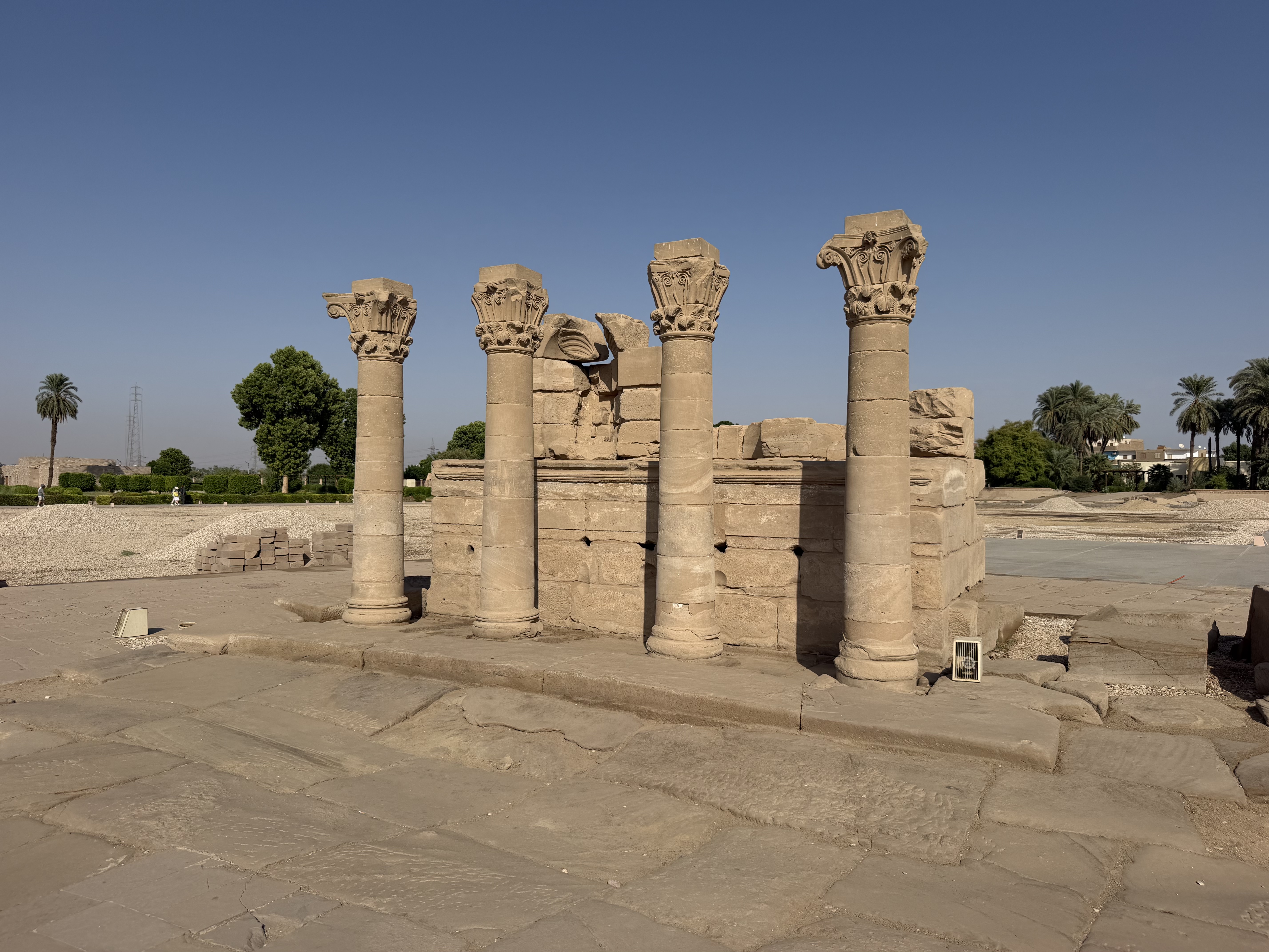 Some very Greek columns at the entrance to the temple.