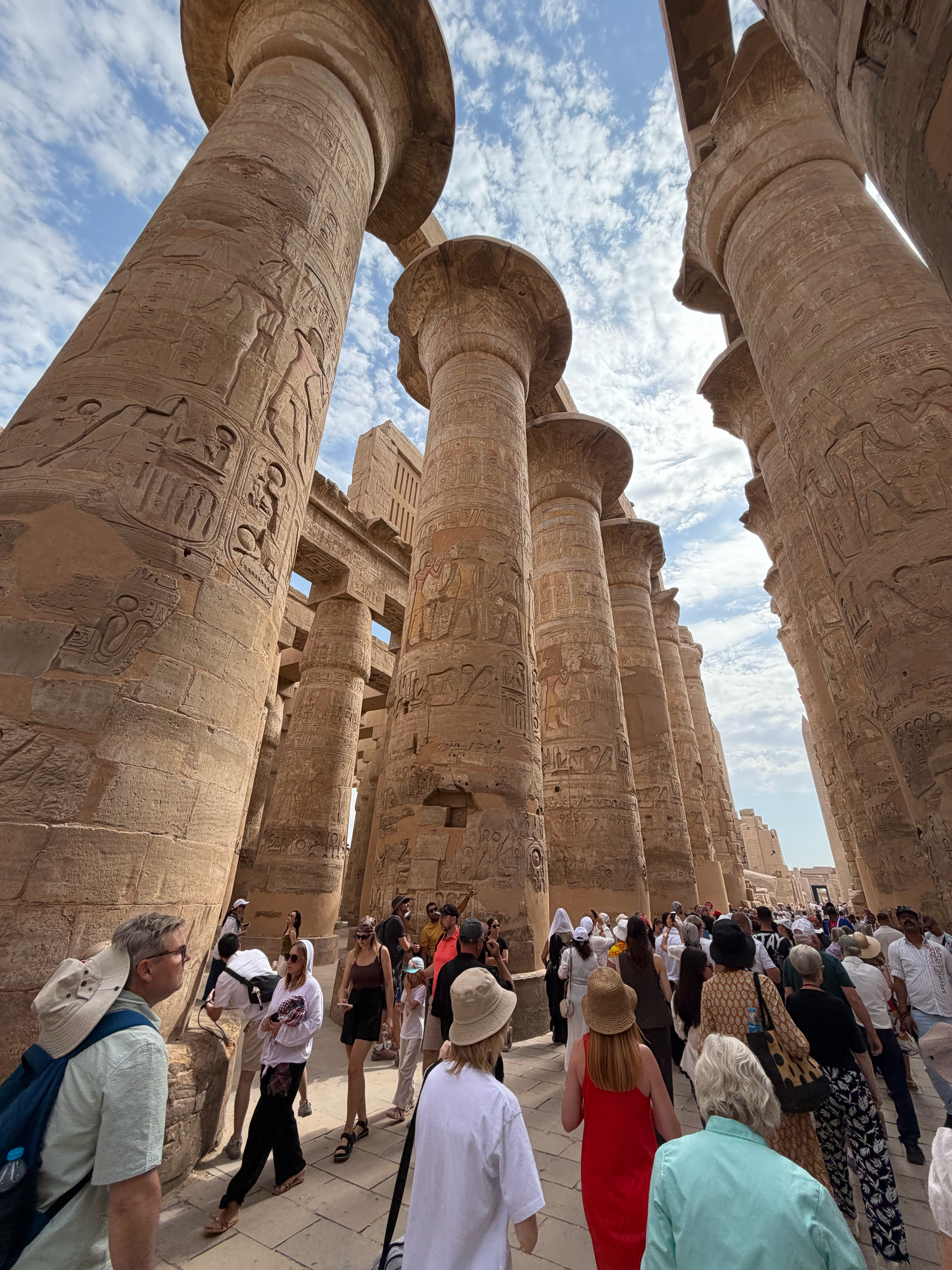 The size and scale of the columns is hard to fully grasp until standing next to them. 