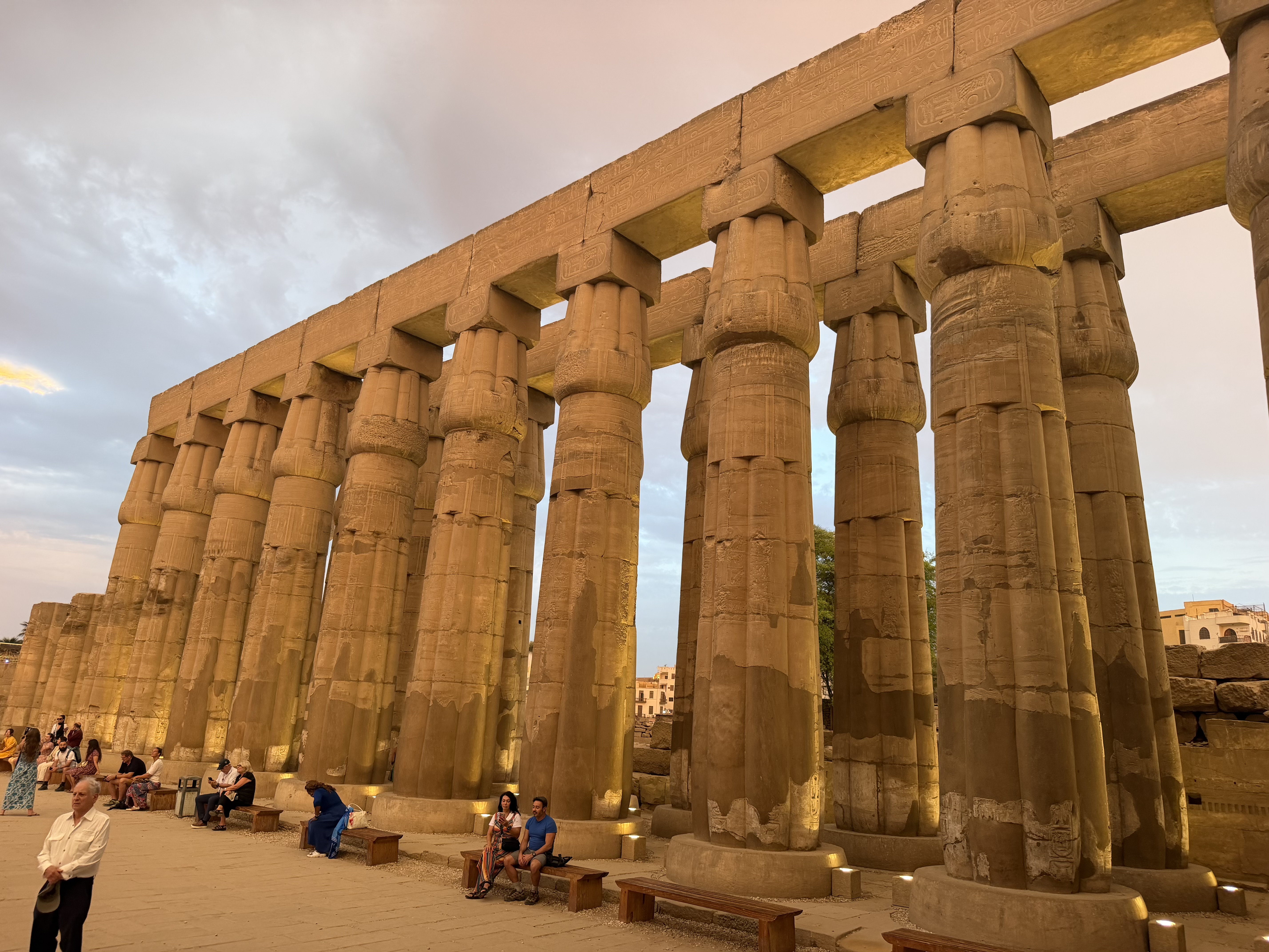 The columns were magnificent from a far and highly decorated when viewed up close. 