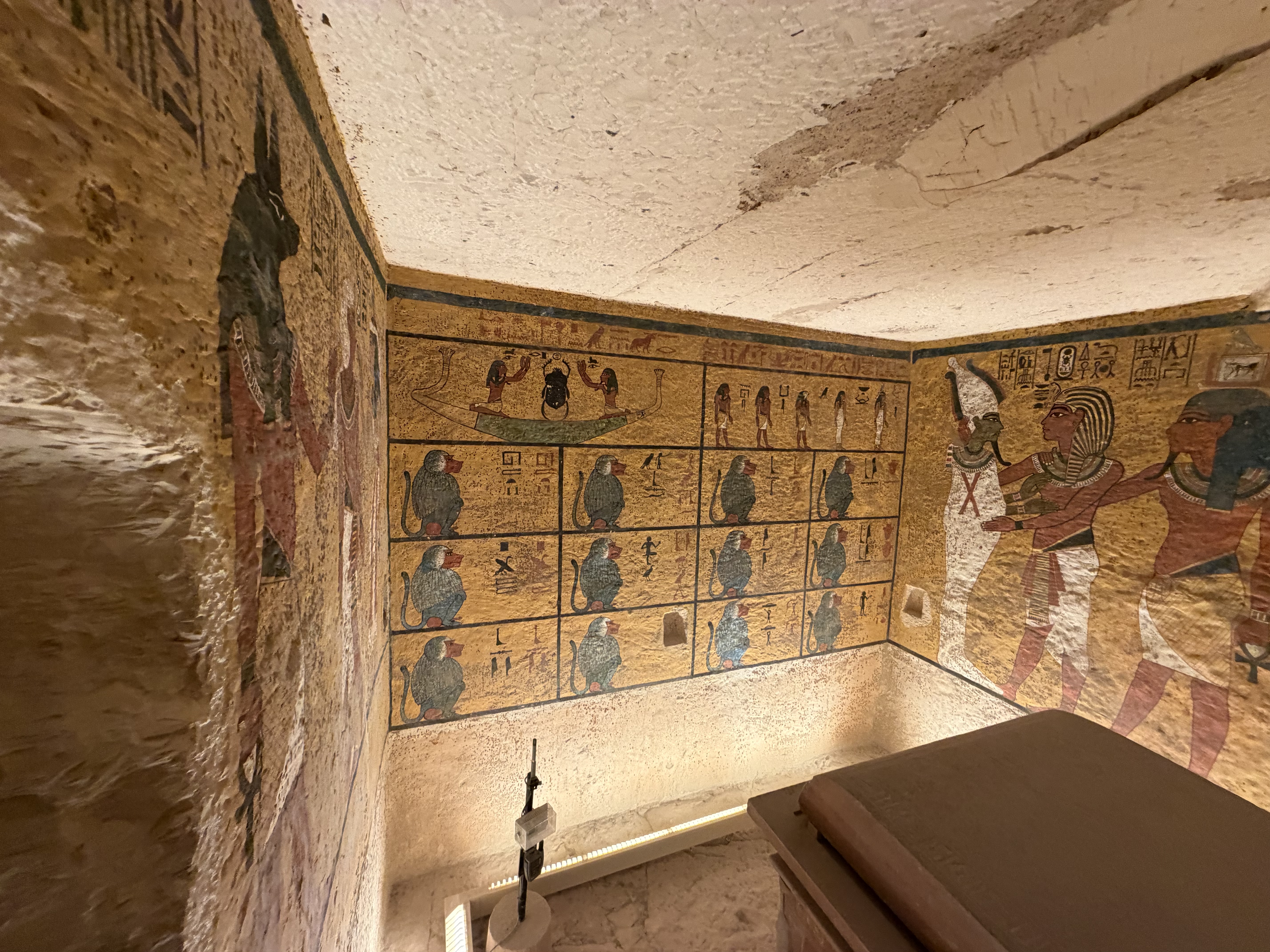 Inside the burial area of King Tut