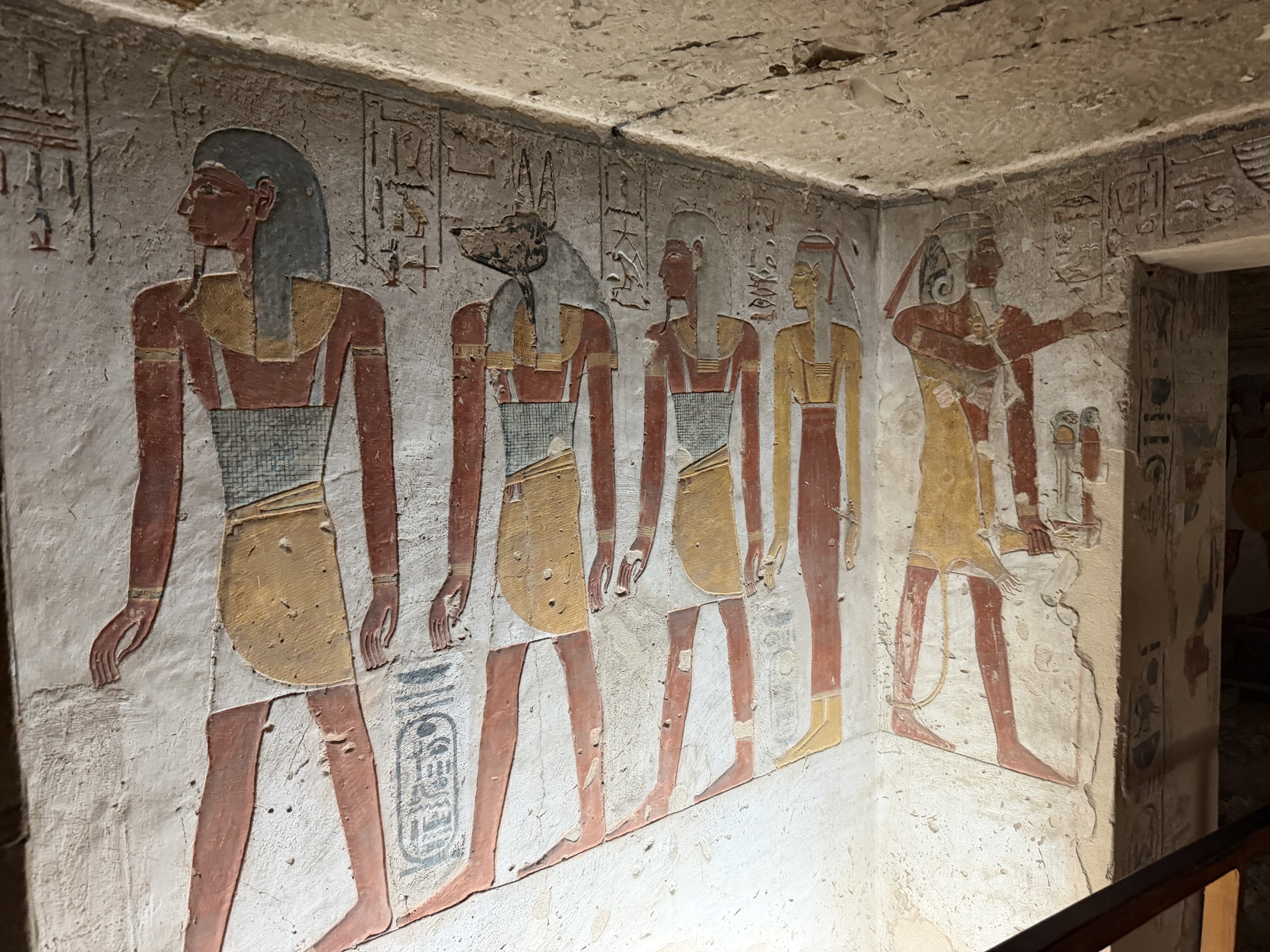 More depictions of the Pharaoh and some of the Egyptian gods. 