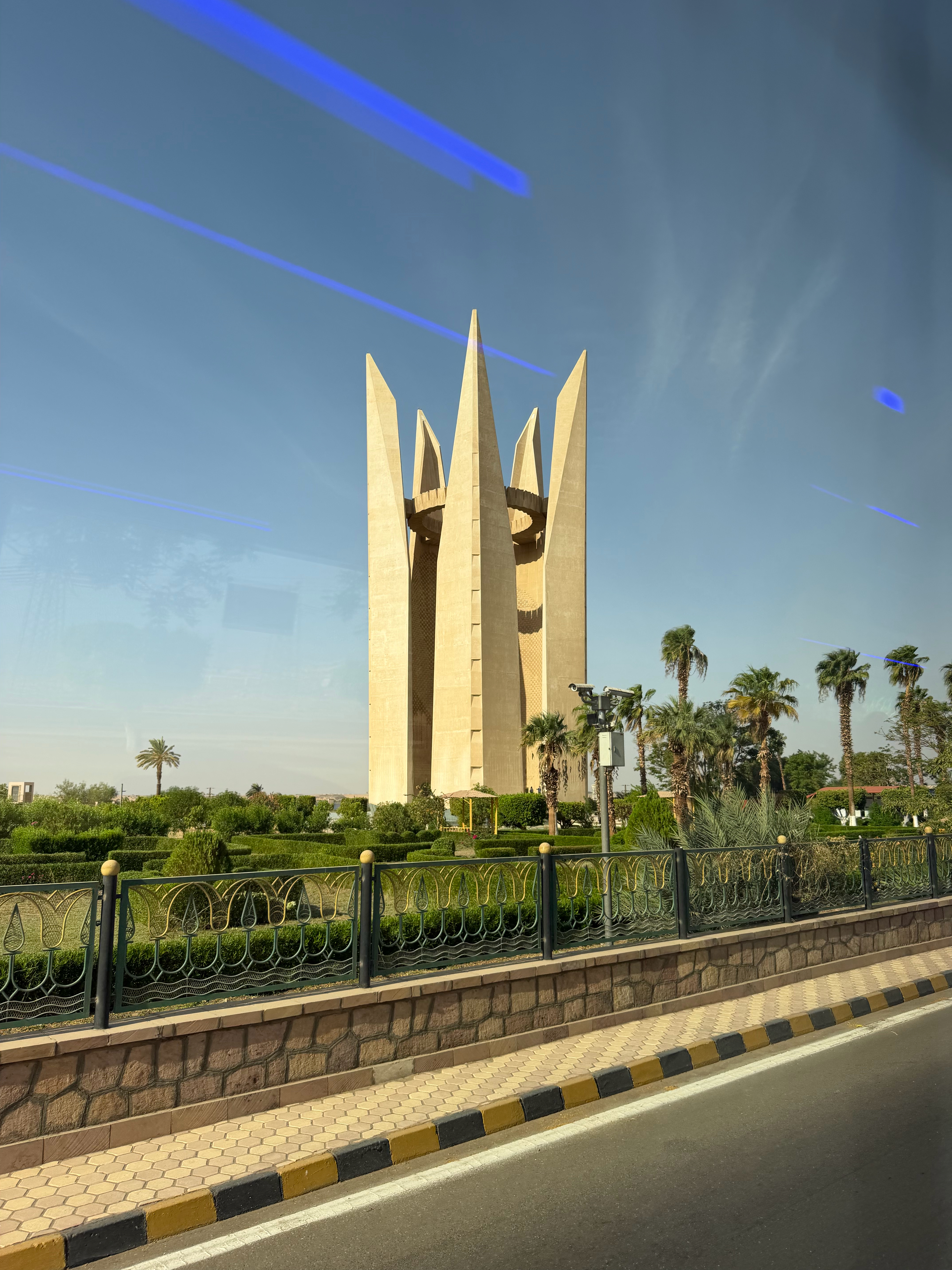 The monument celebrating the loan of funds from USSR to Egypt to build the High Dam
