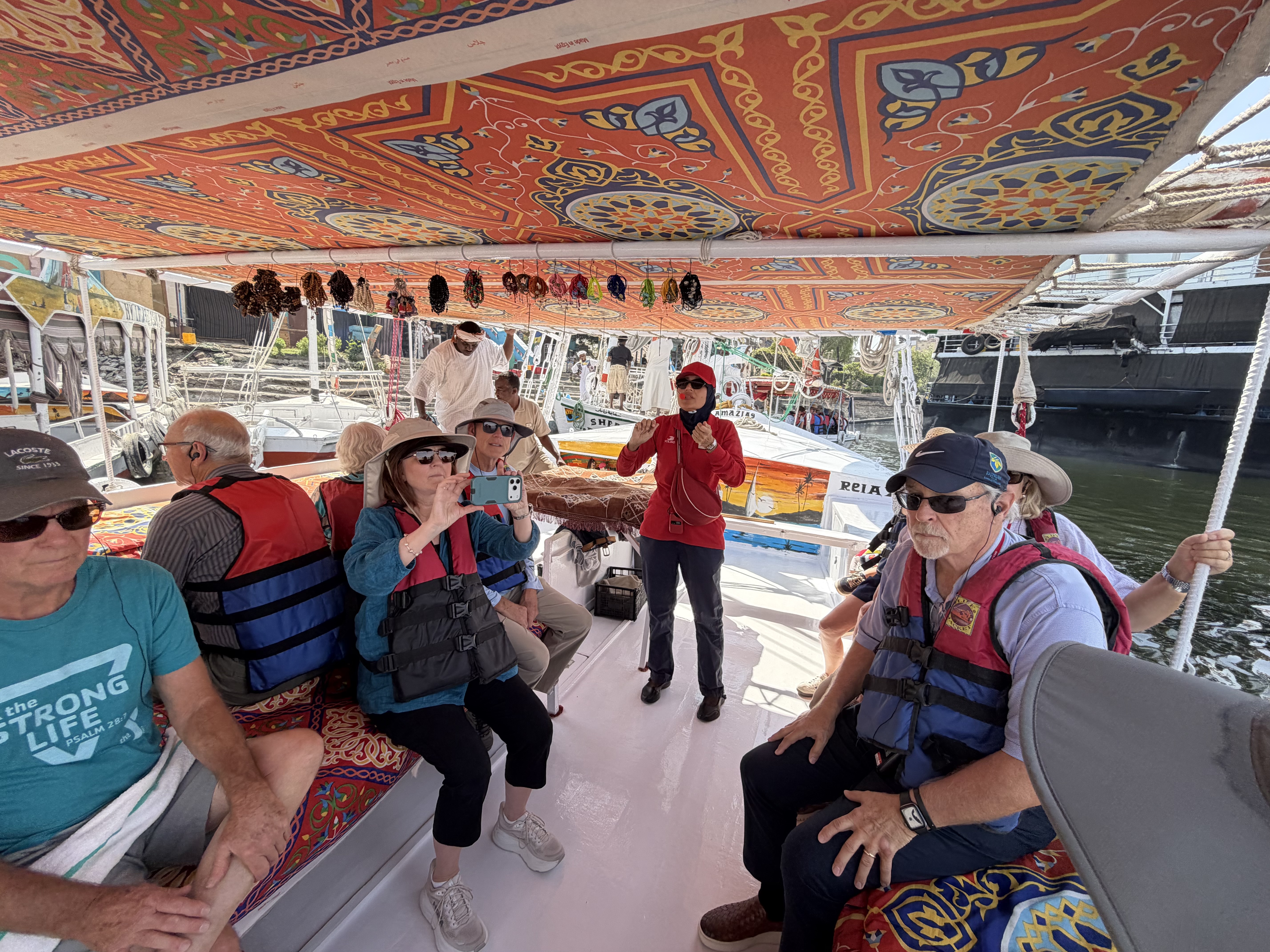 We appreciated the commentary as we cruised down the Nile River in Aswan. 