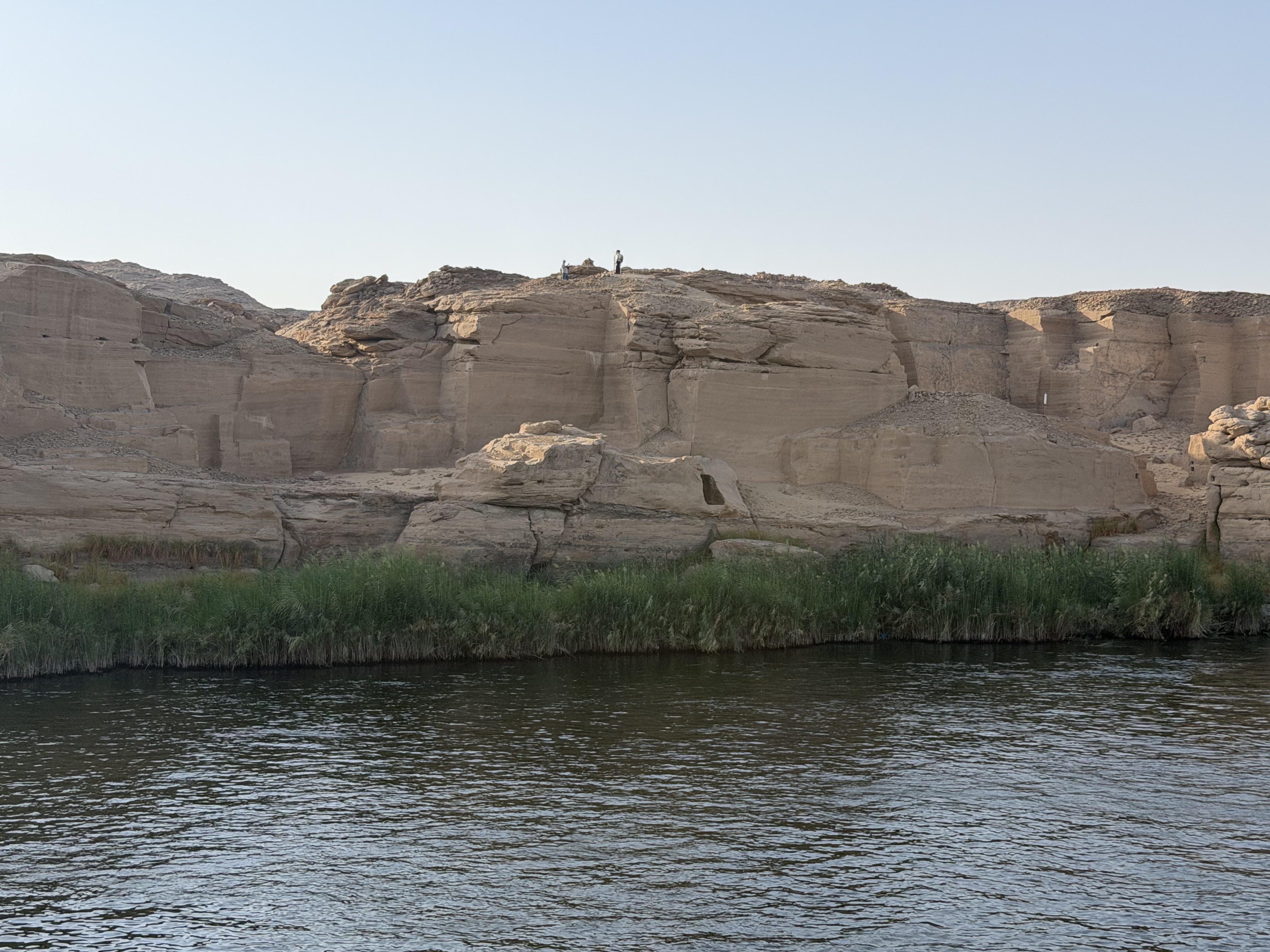 We saw many areas that had been used in Ancient Egypt to get the large stones needed for construction. 