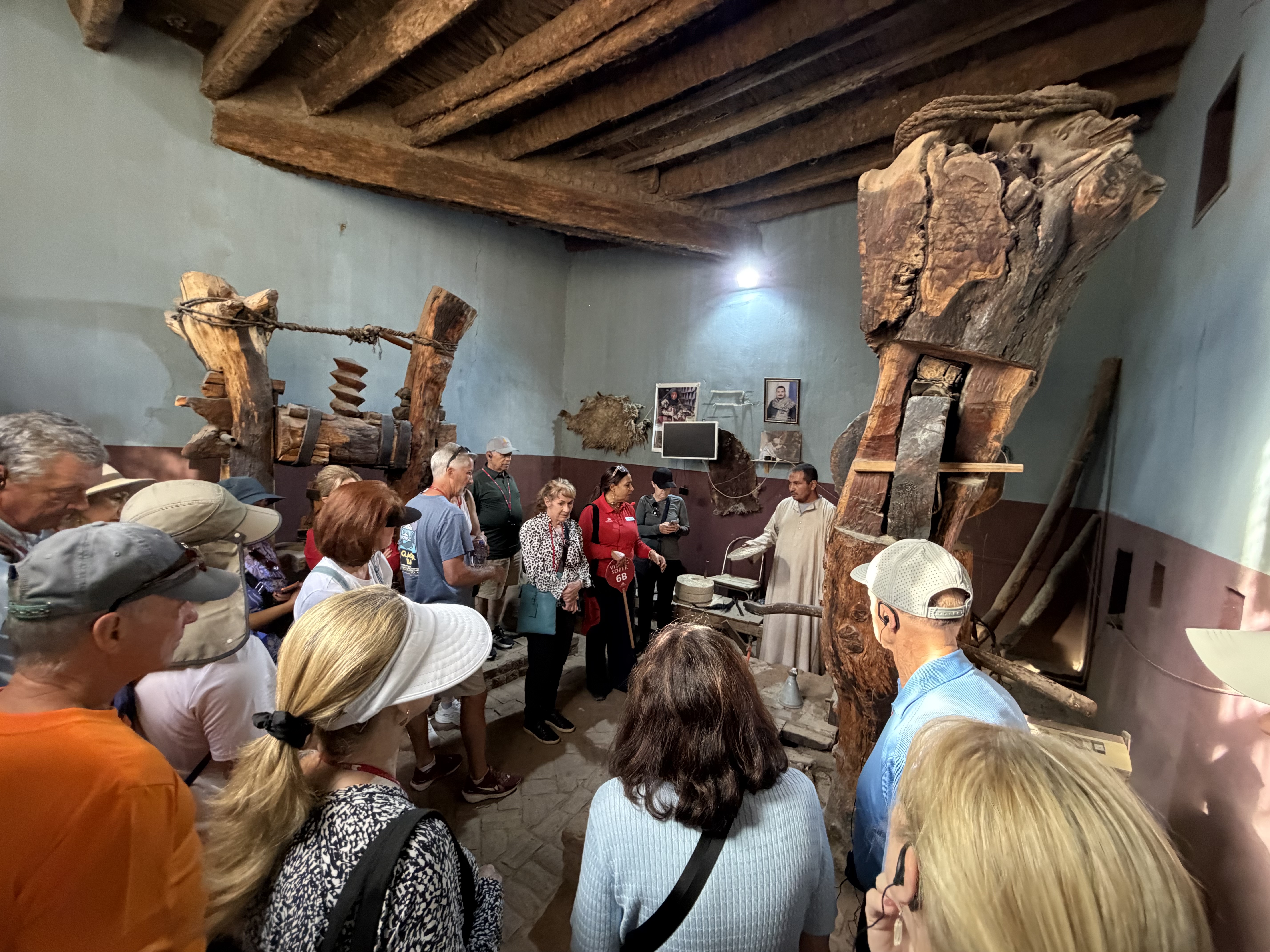 The machinery in the millers shop was large and old - but still highly functional.