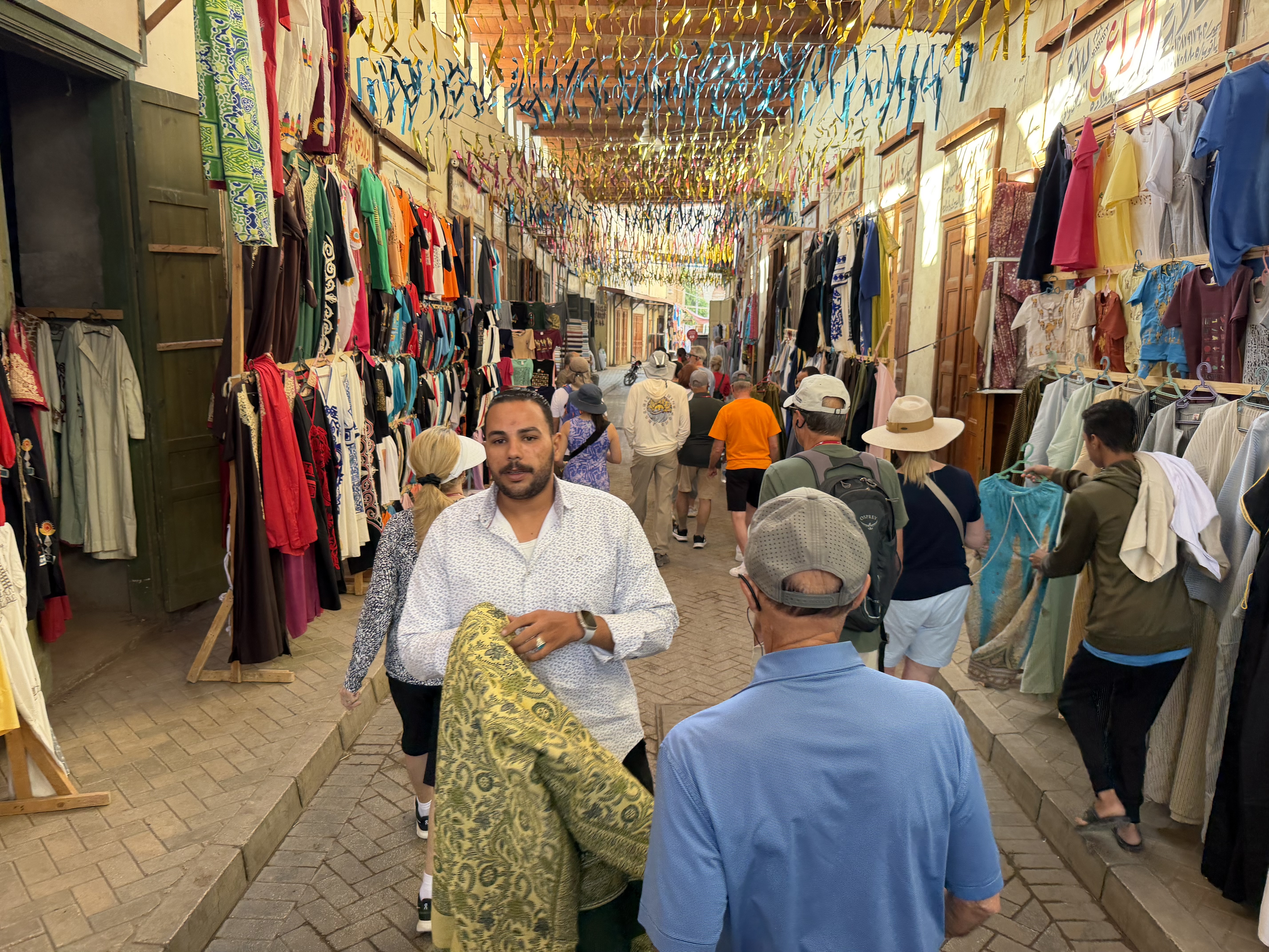 The marketplaces were always very colorful with many shop owners aggressively pushing their products to tourists.