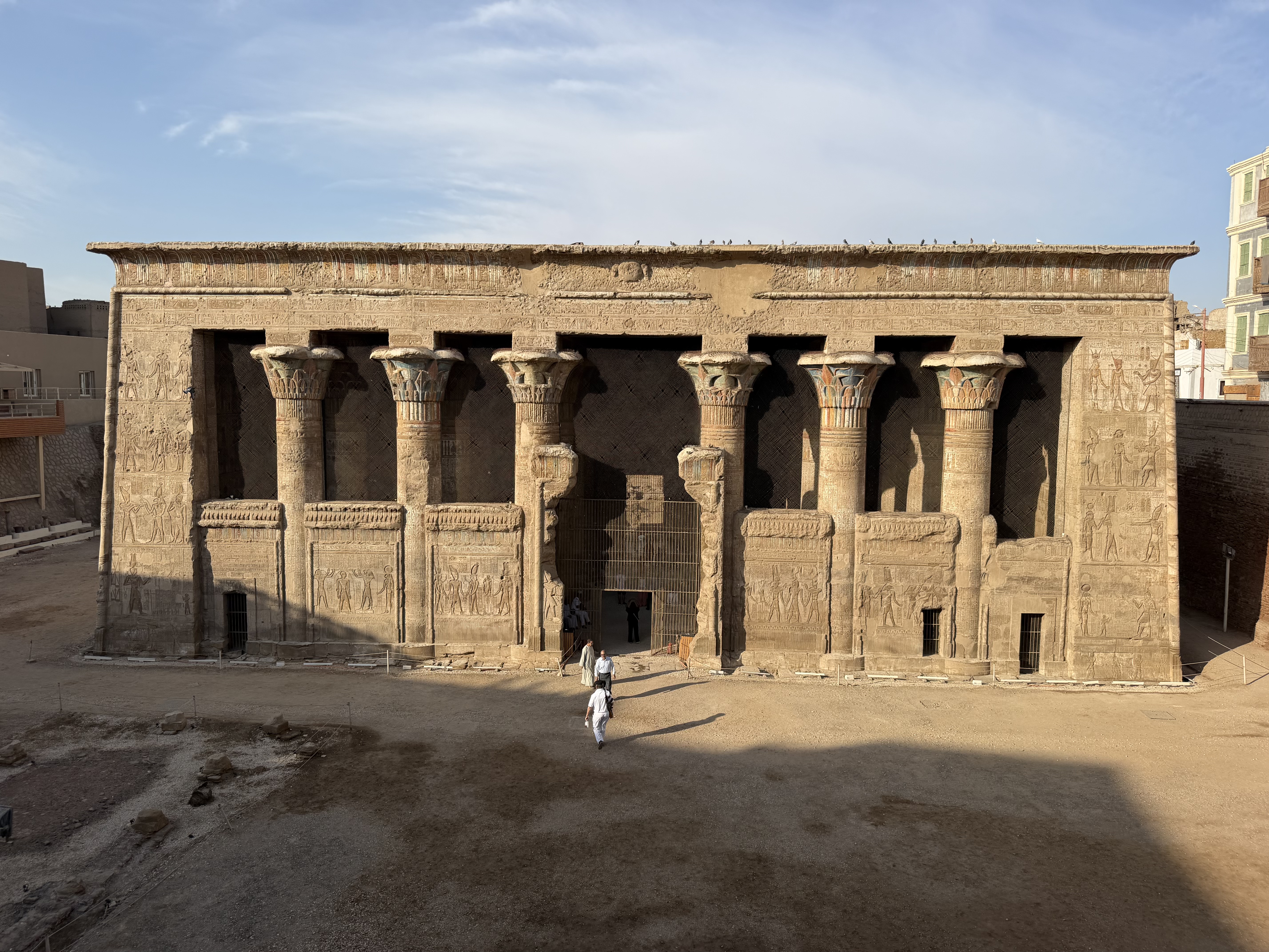 The facade of the Temple at Esna