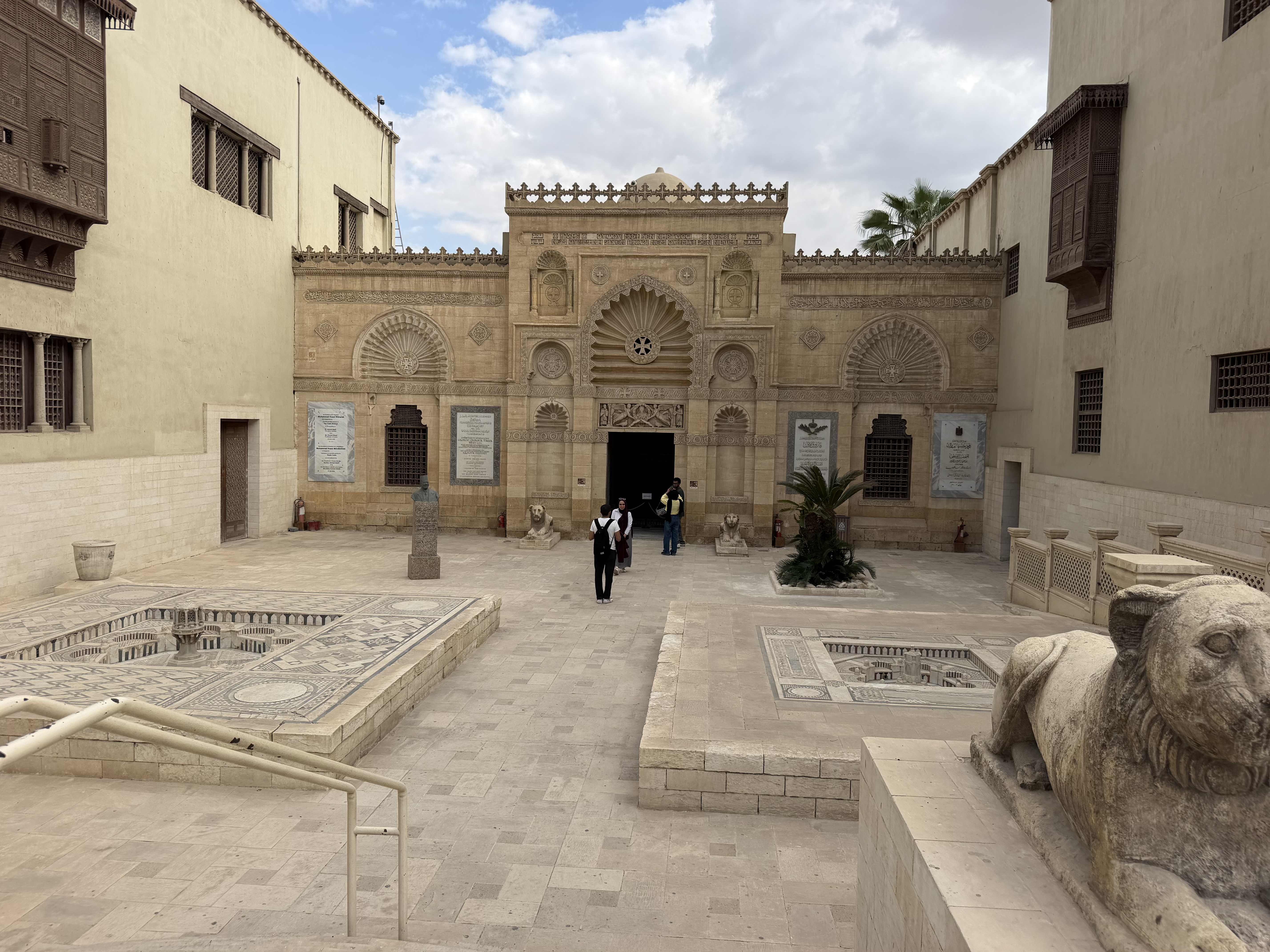 The entrance to the Coptic Museum was impressive and exquisitely detailed.