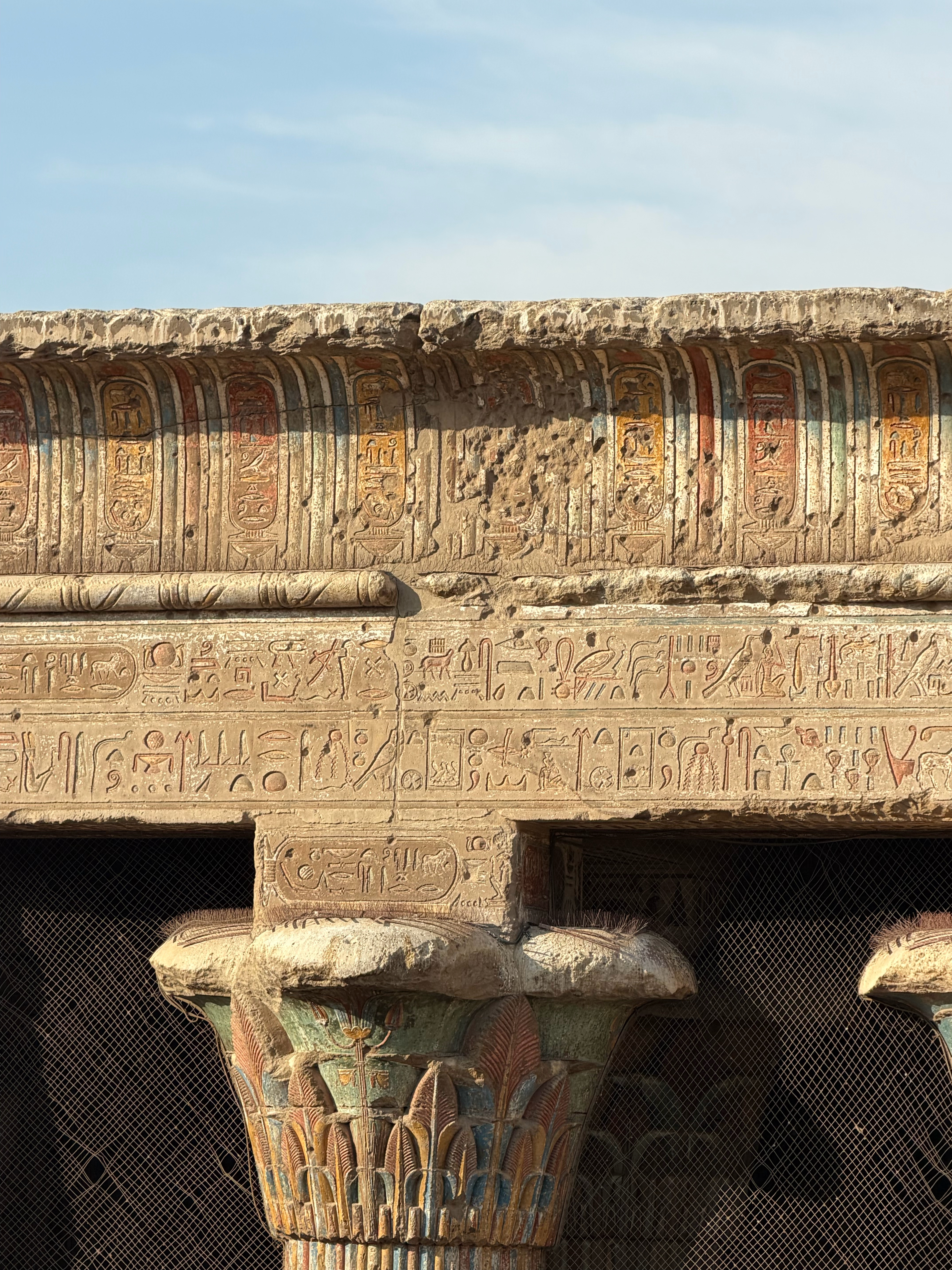You could see damage on the outside of the temple from the Ottoman soldiers using the wall for target practice.