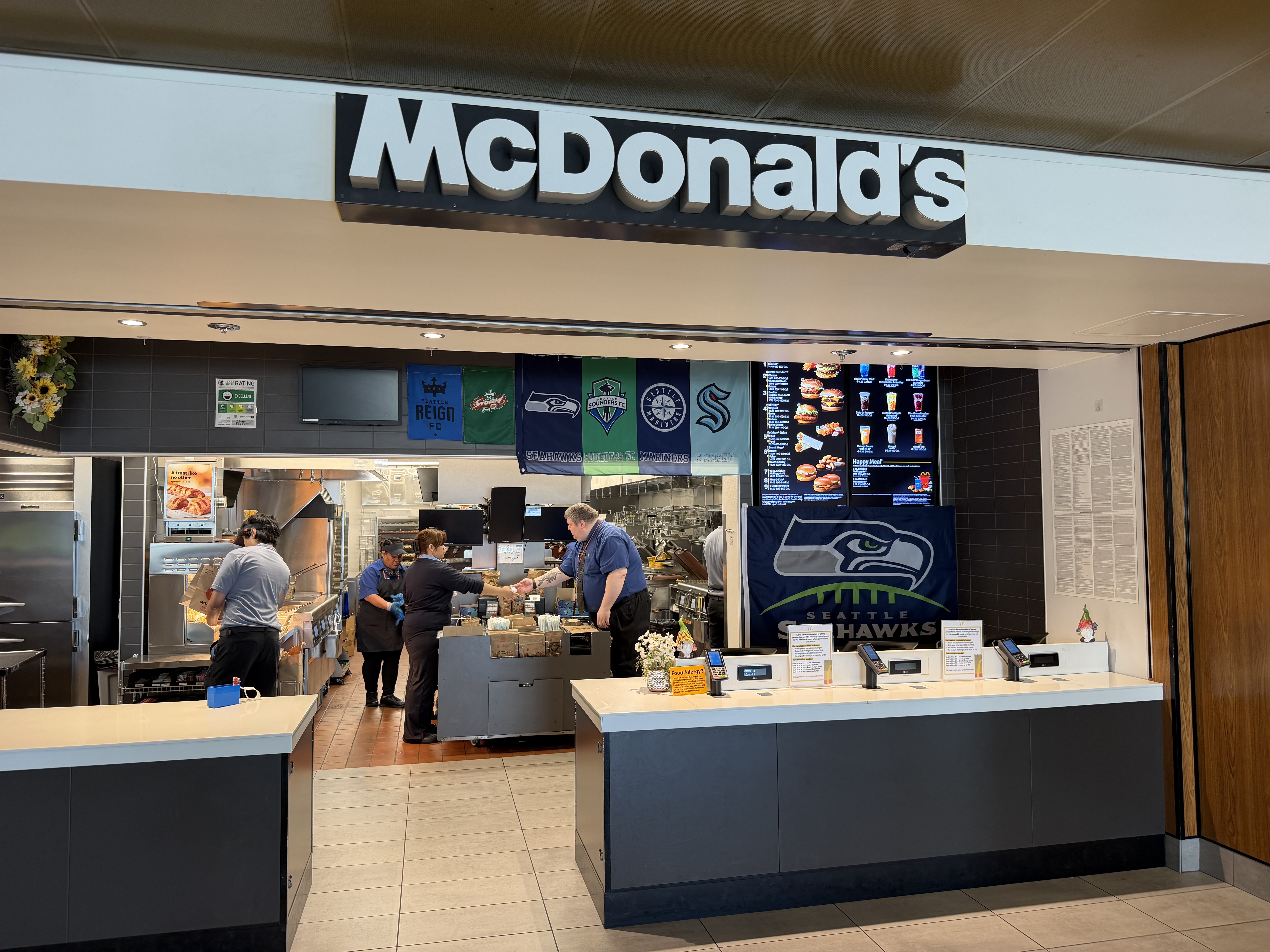 One last McDonalds before our trip abroad in SeaTac