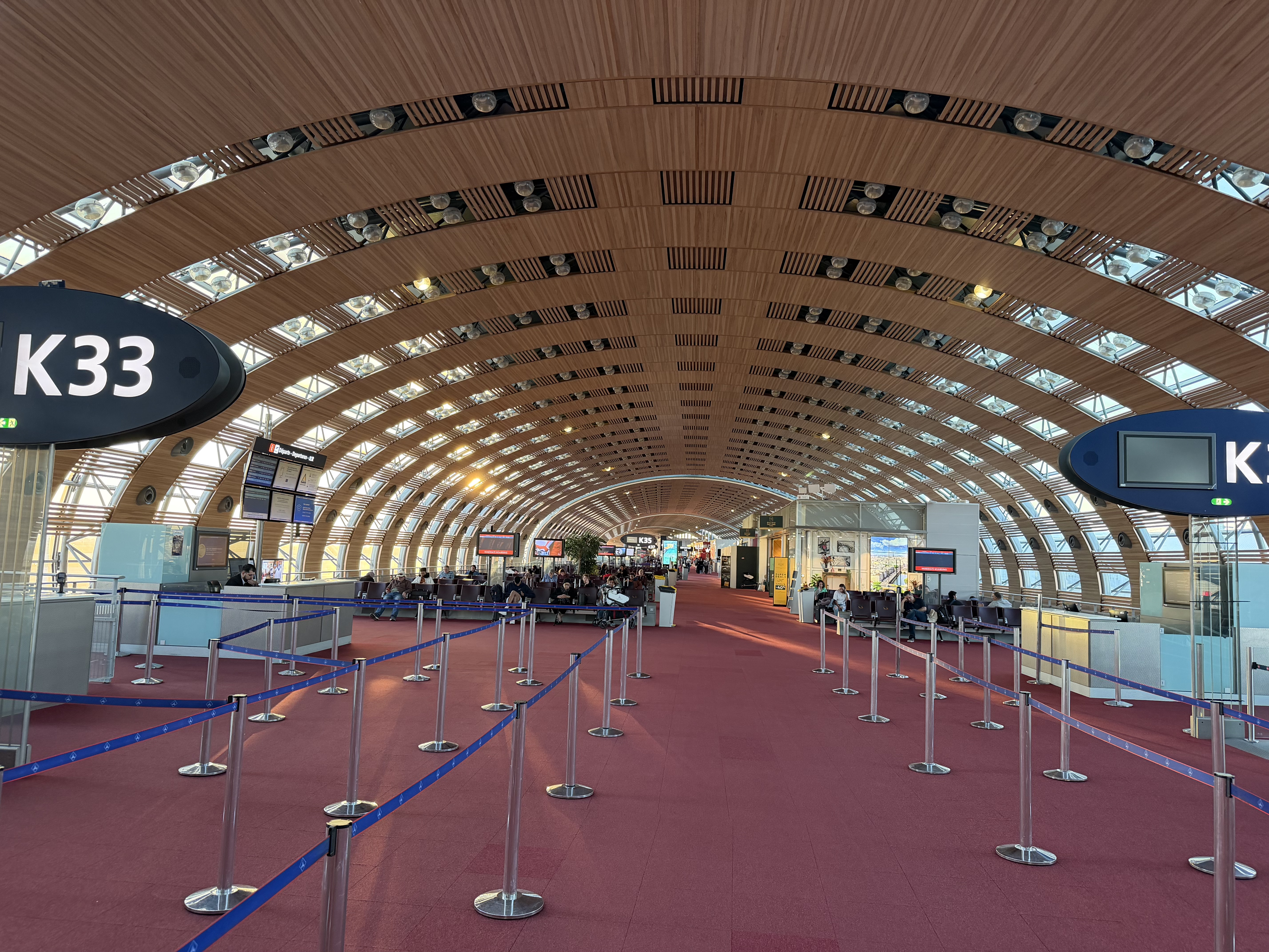 The architecture in Paris at the airport is really impressive!