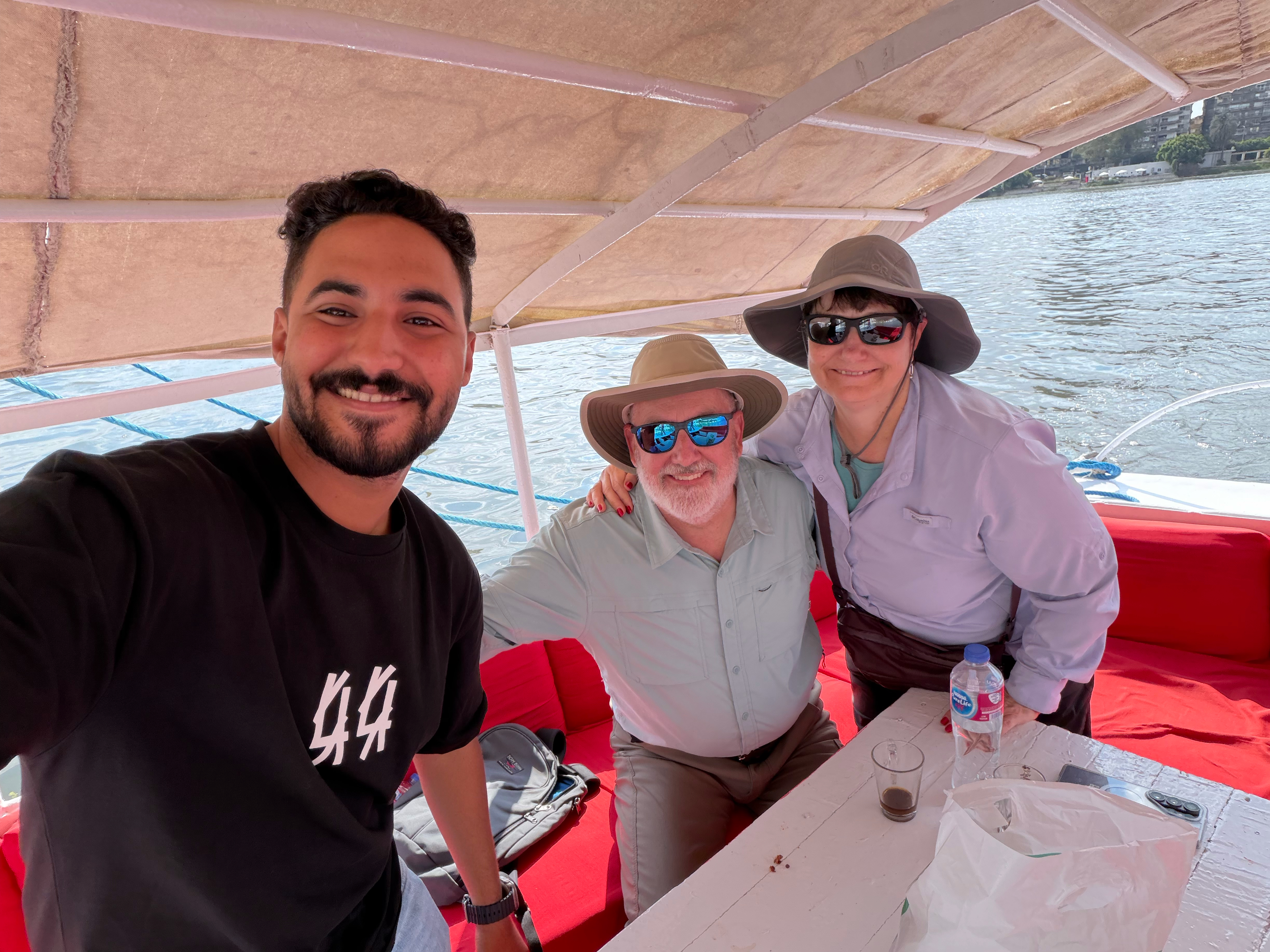 We enjoyed time with our tour guide along the Nile.
