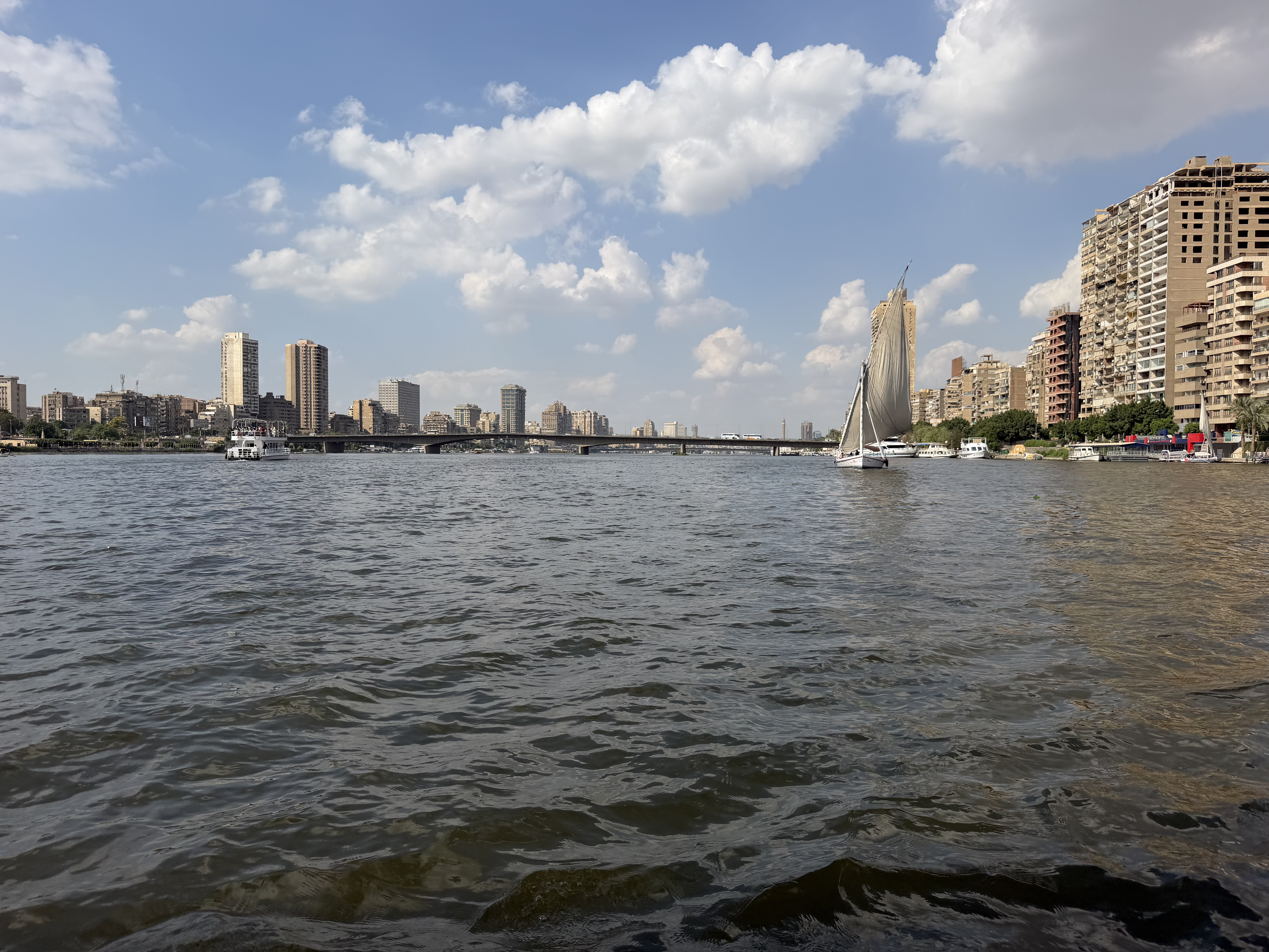 We were able to see parts of Cairo from a different perspective being on the water.