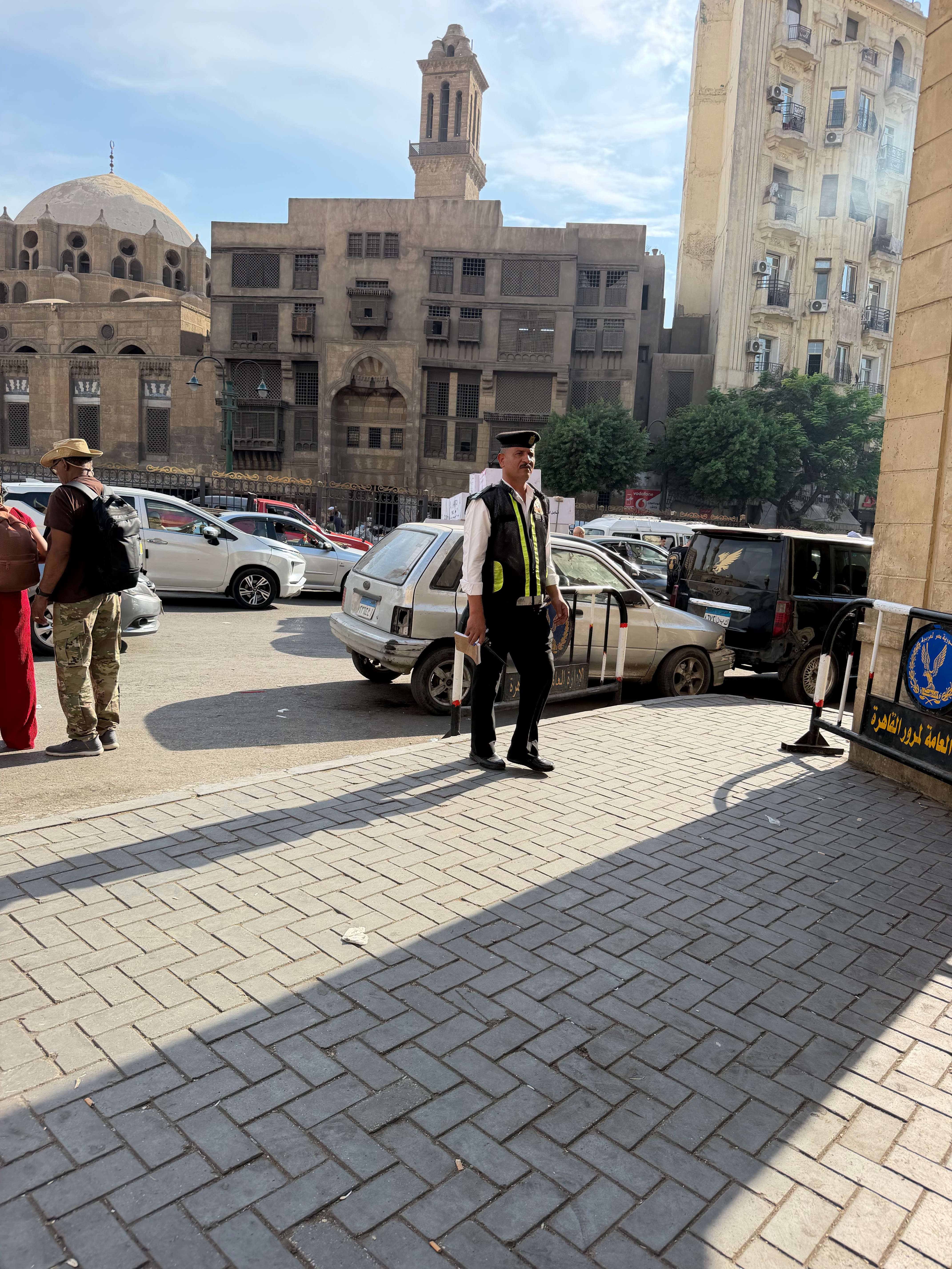 One of the many traffic policeman we say trying to add some sanity to the traffic chaos!
