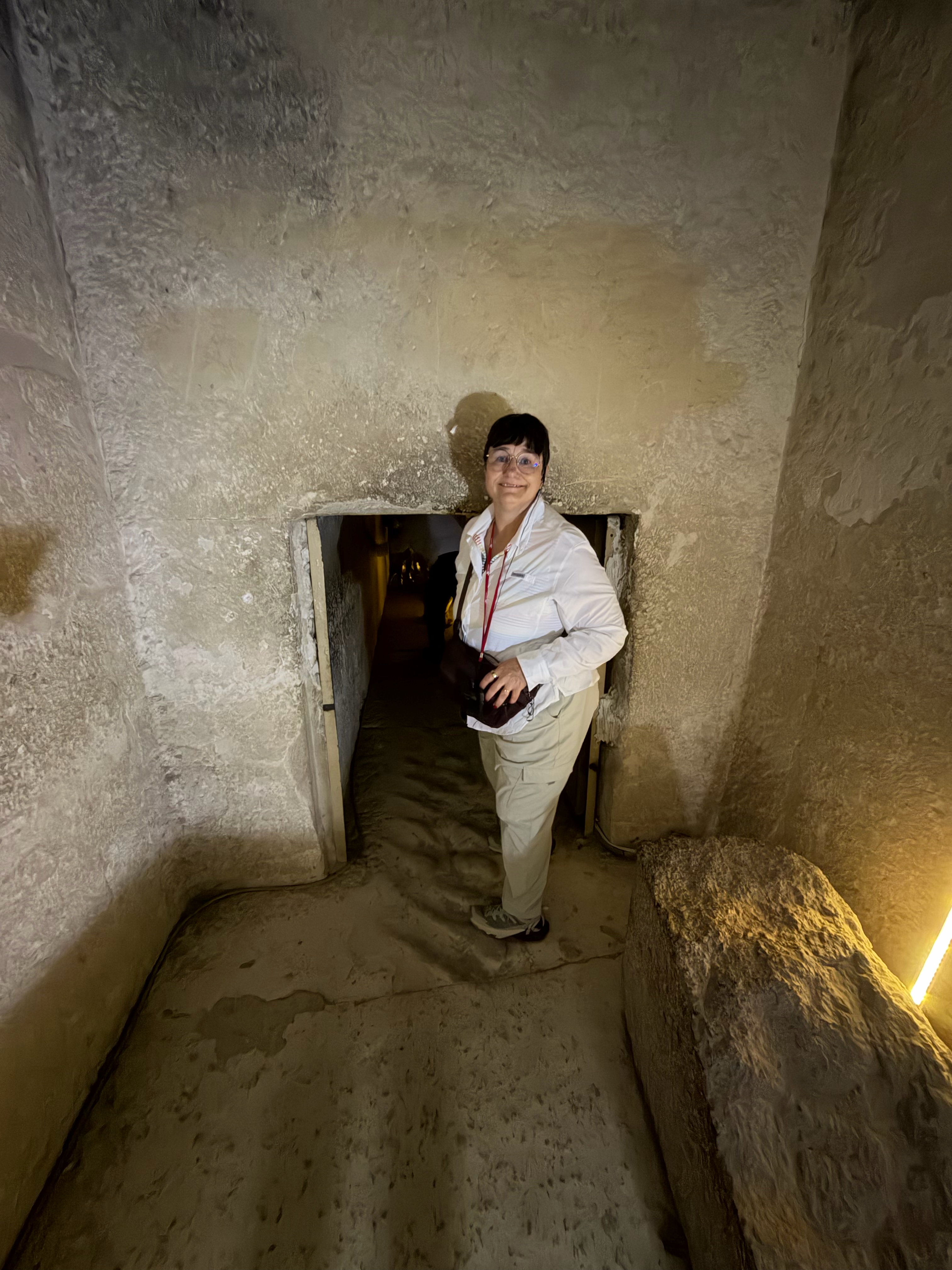 We made it part way in the tunnel! You can see how small it is from the photo.
