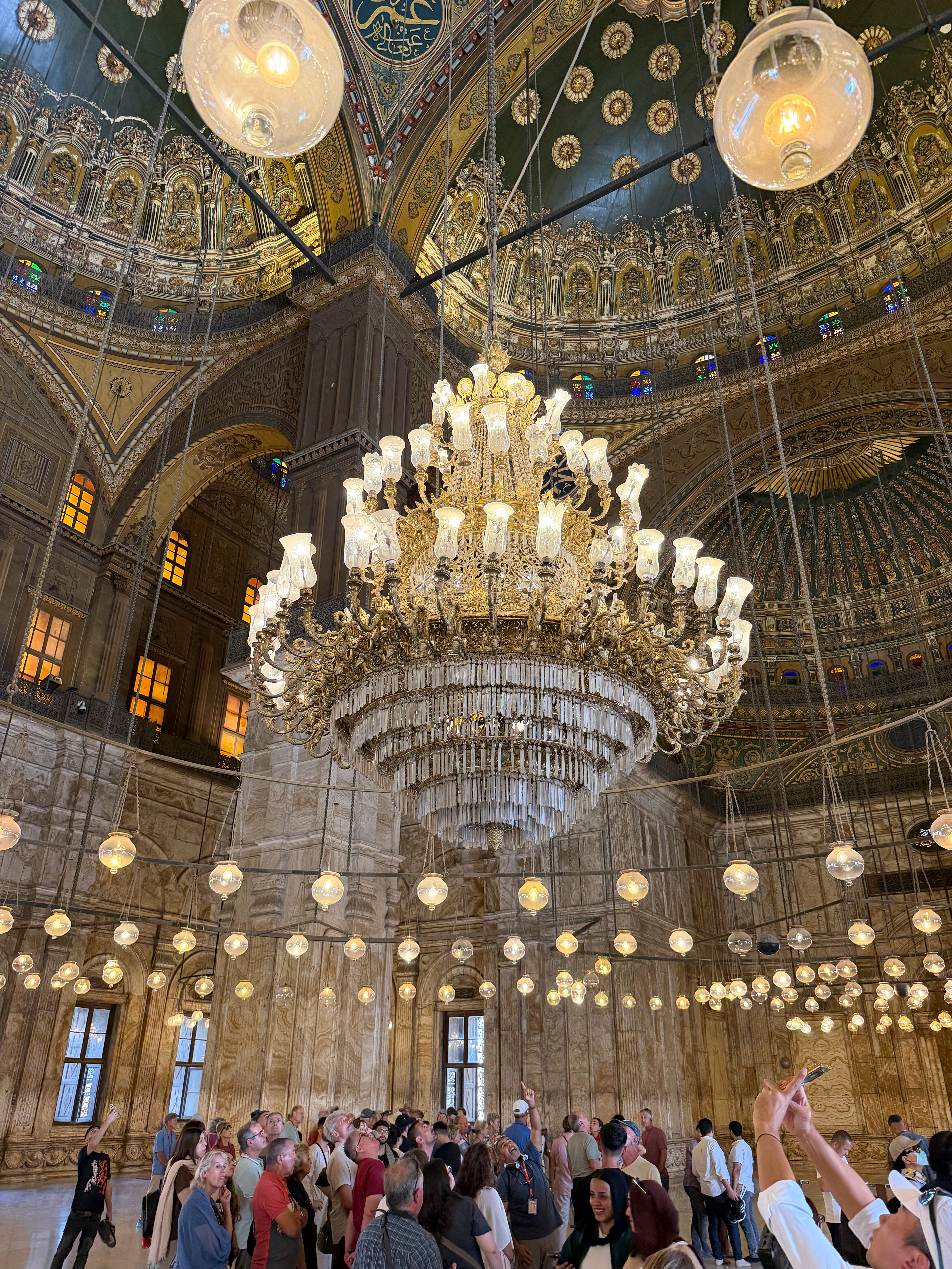 The Mosque Chandelier weighed nearly 2 tons. 