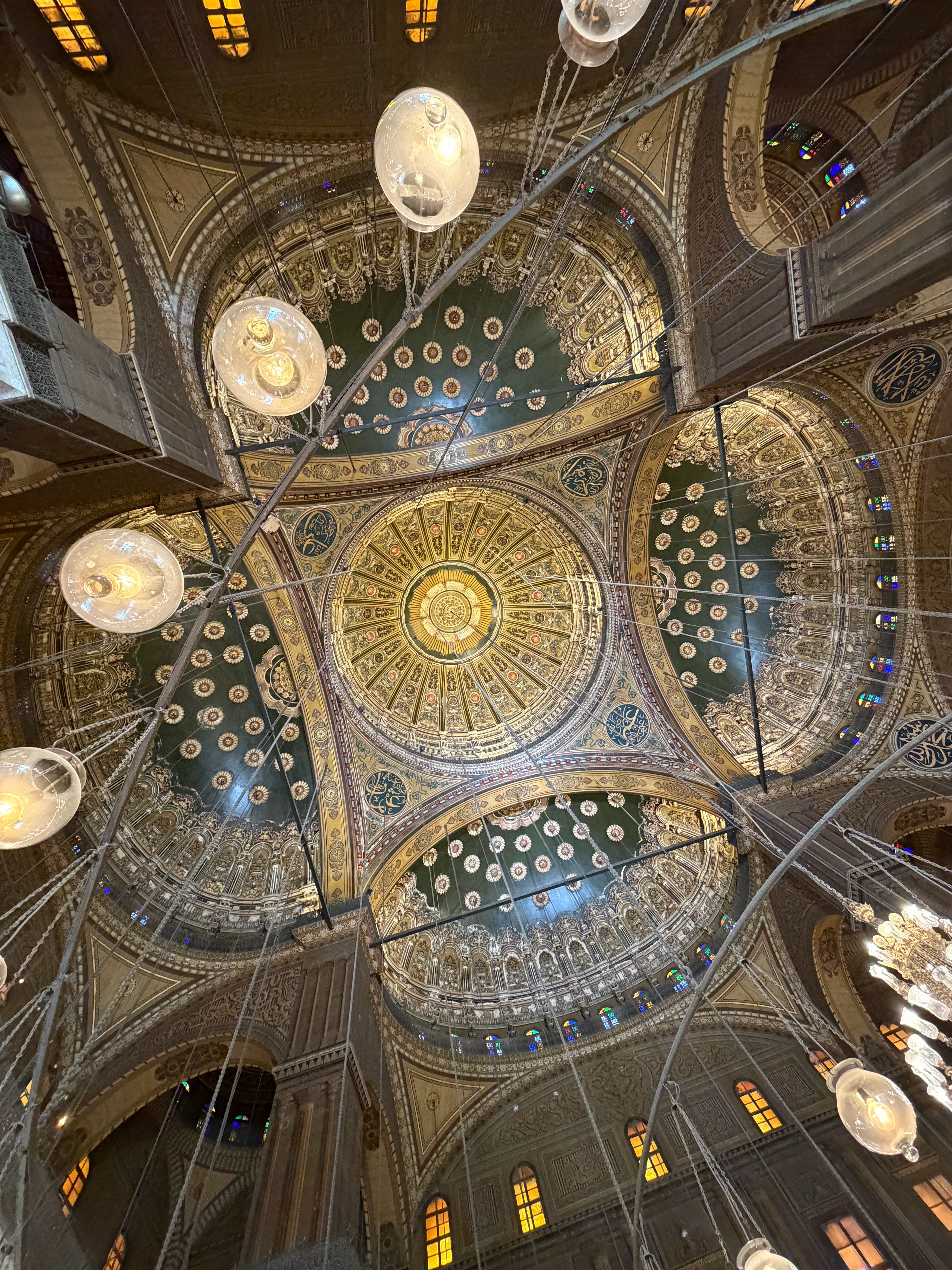 This is the ceiling of the Mosque. 