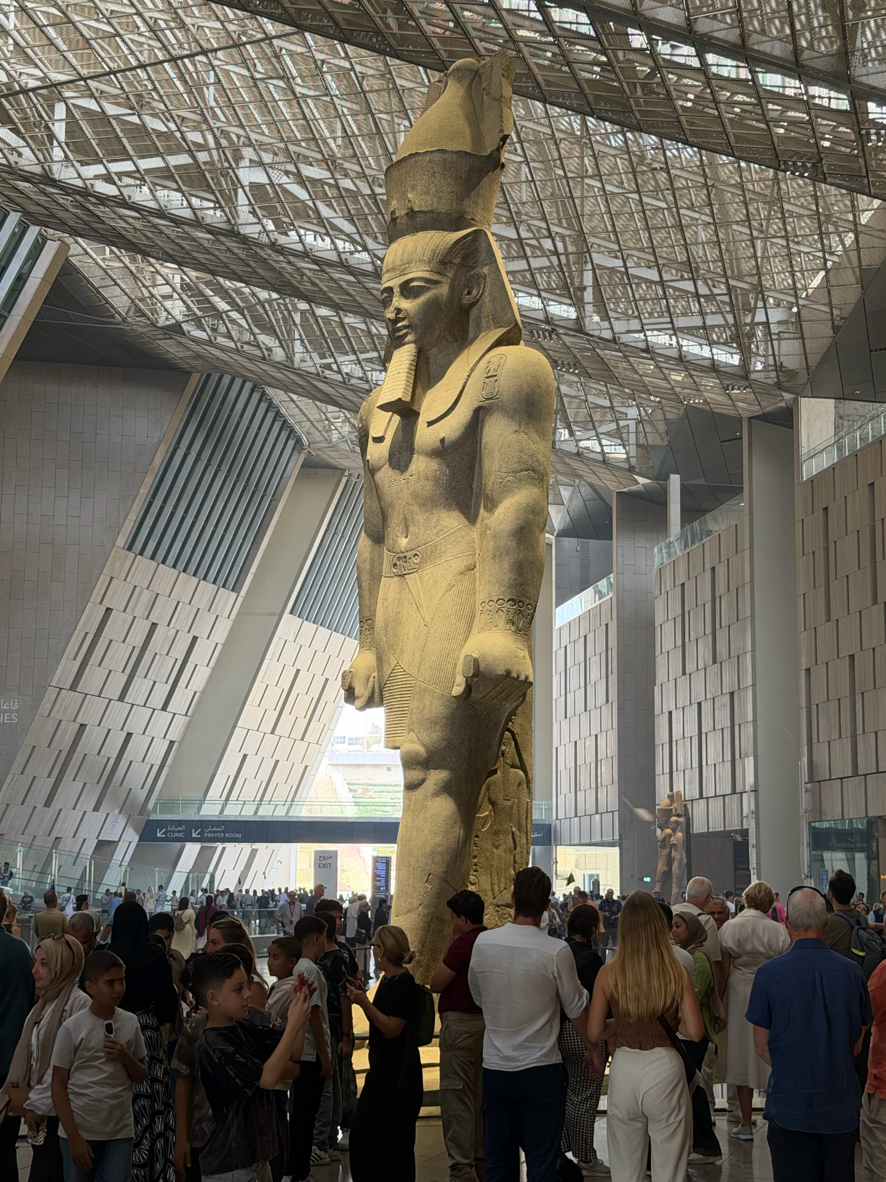 The statue of Ramses II was magnificent- and including etchings on the back and both sides.  