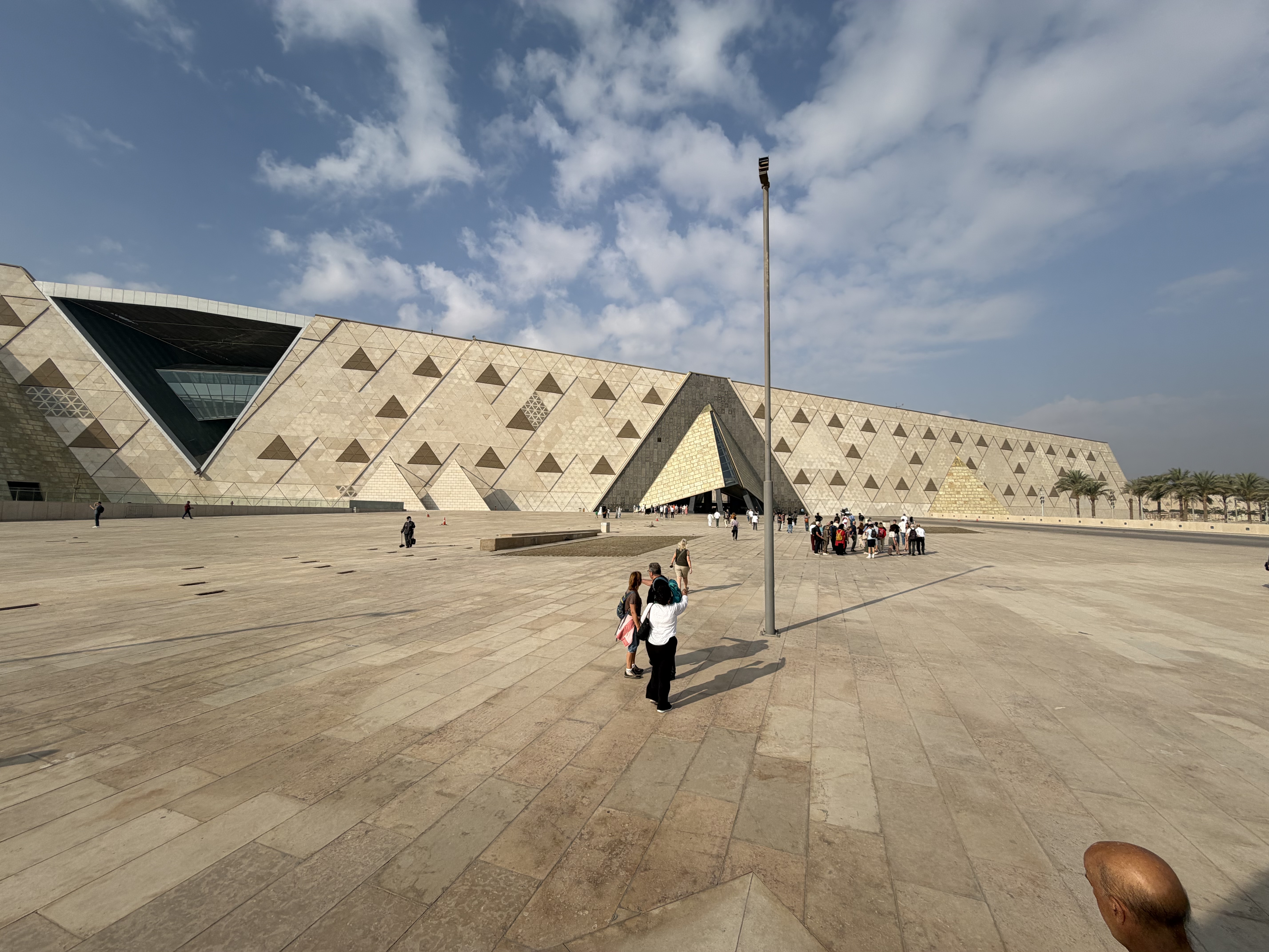 The entrance to the Grand Egyptian Museum in Cairo 